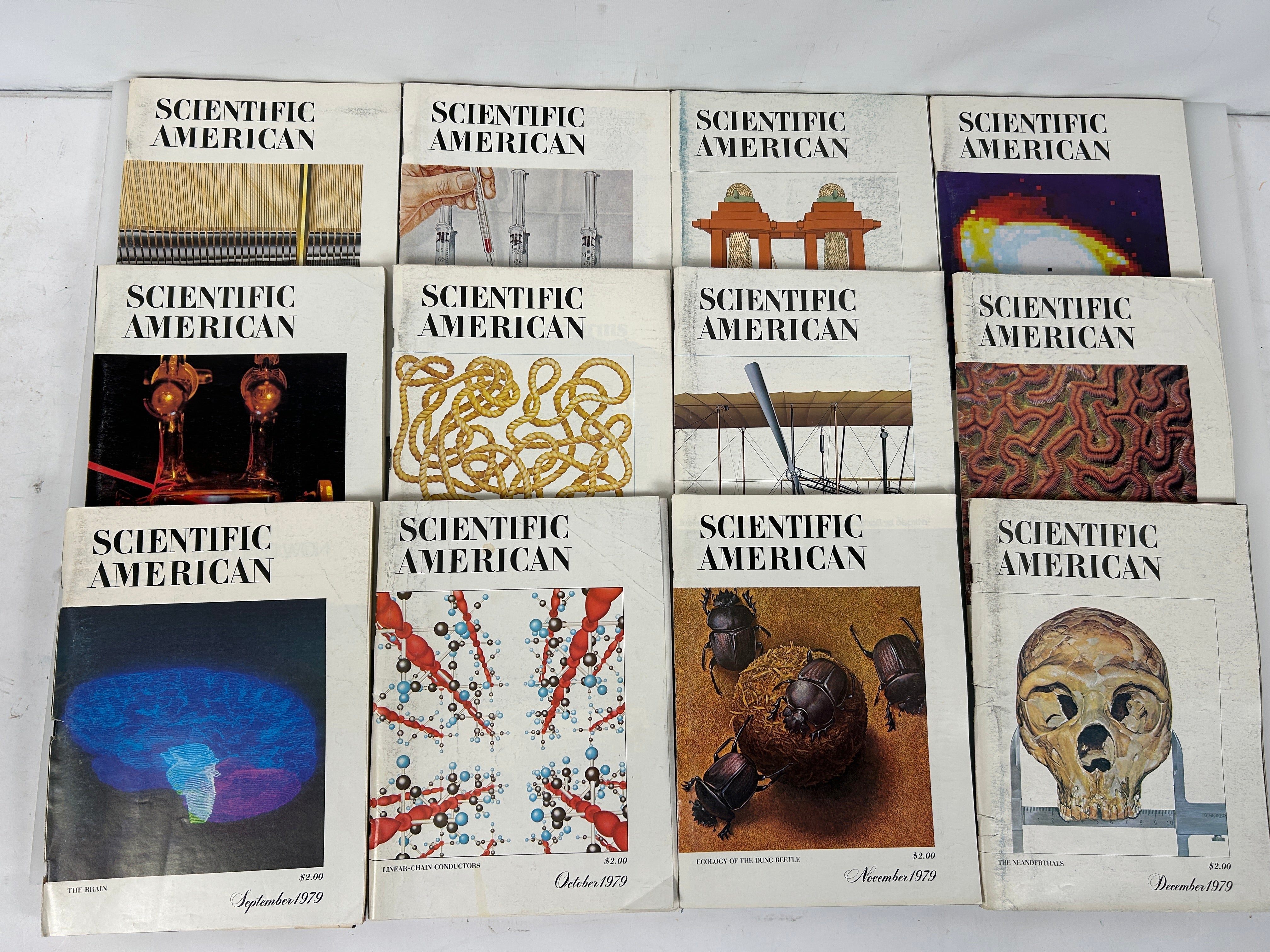 Scientific American Magazine 1979 Full Year 12 Issues Jan-Dec