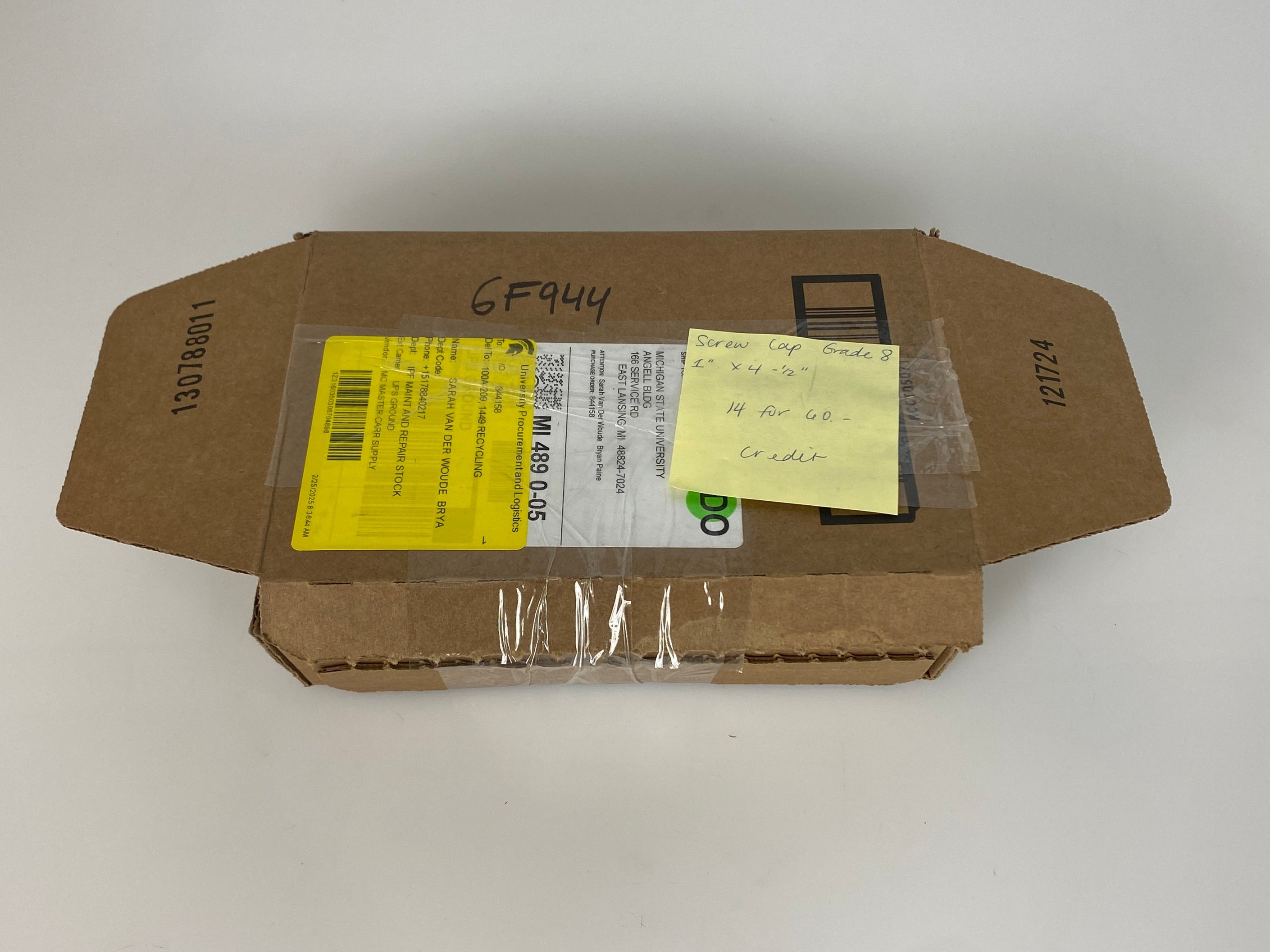 Screw Gap Grade 8 1" x 4.5"