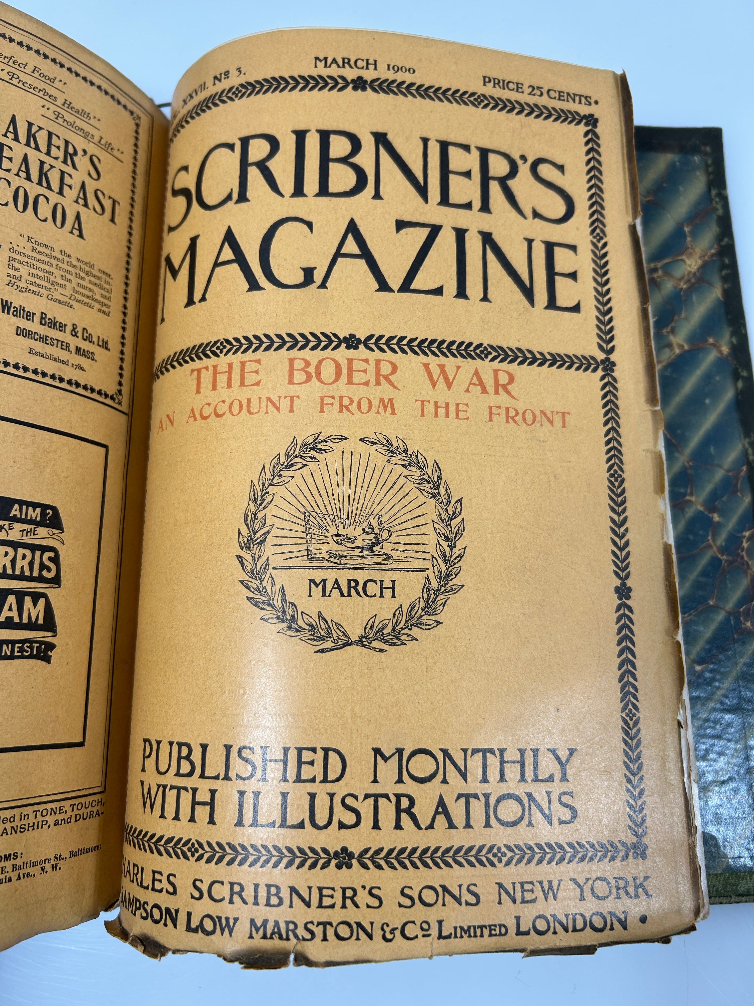 Scribner's Magazines Jan-March 1900 in Weiss Binder