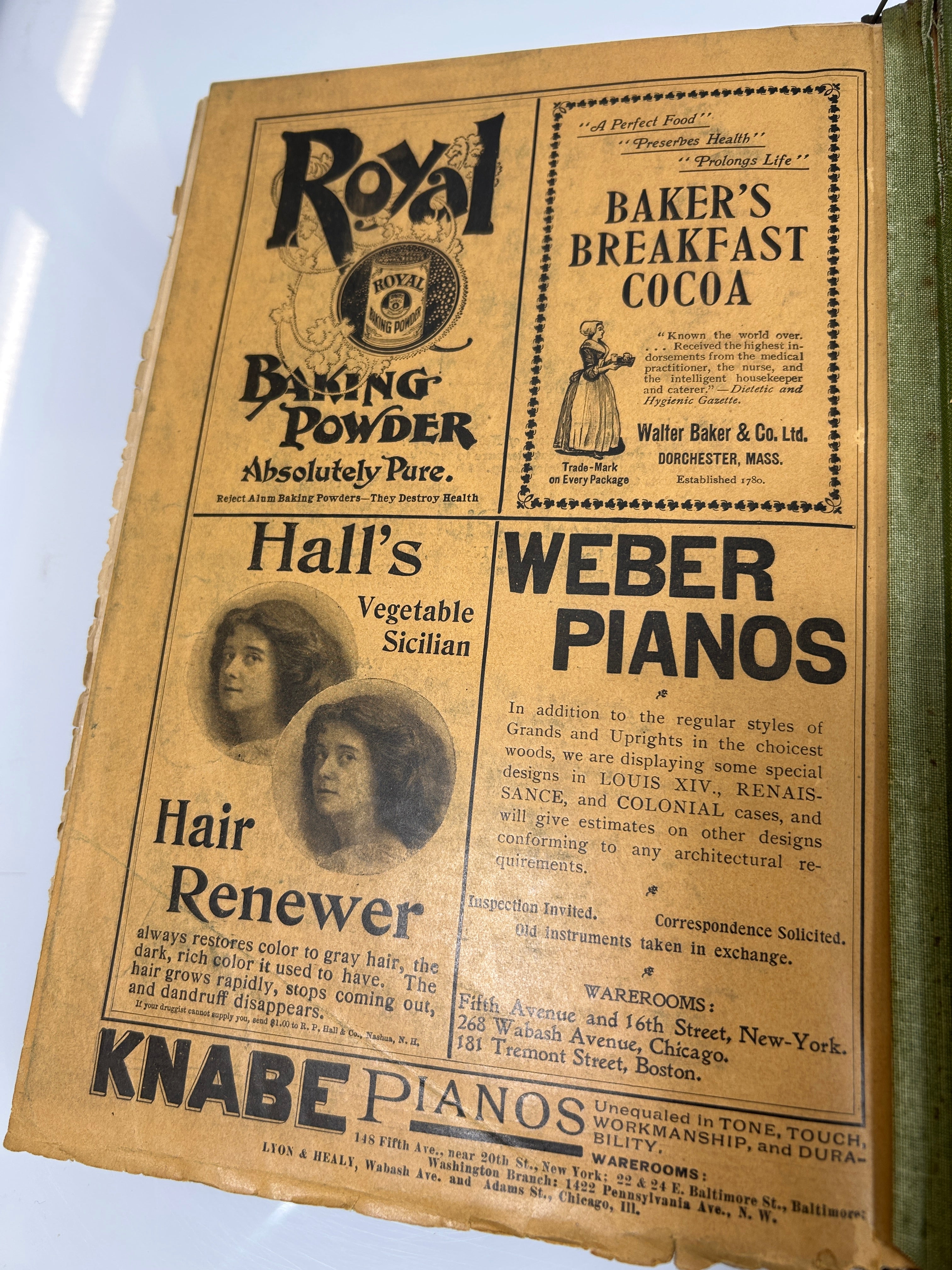 Scribner's Magazines Jan-March 1900 in Weiss Binder