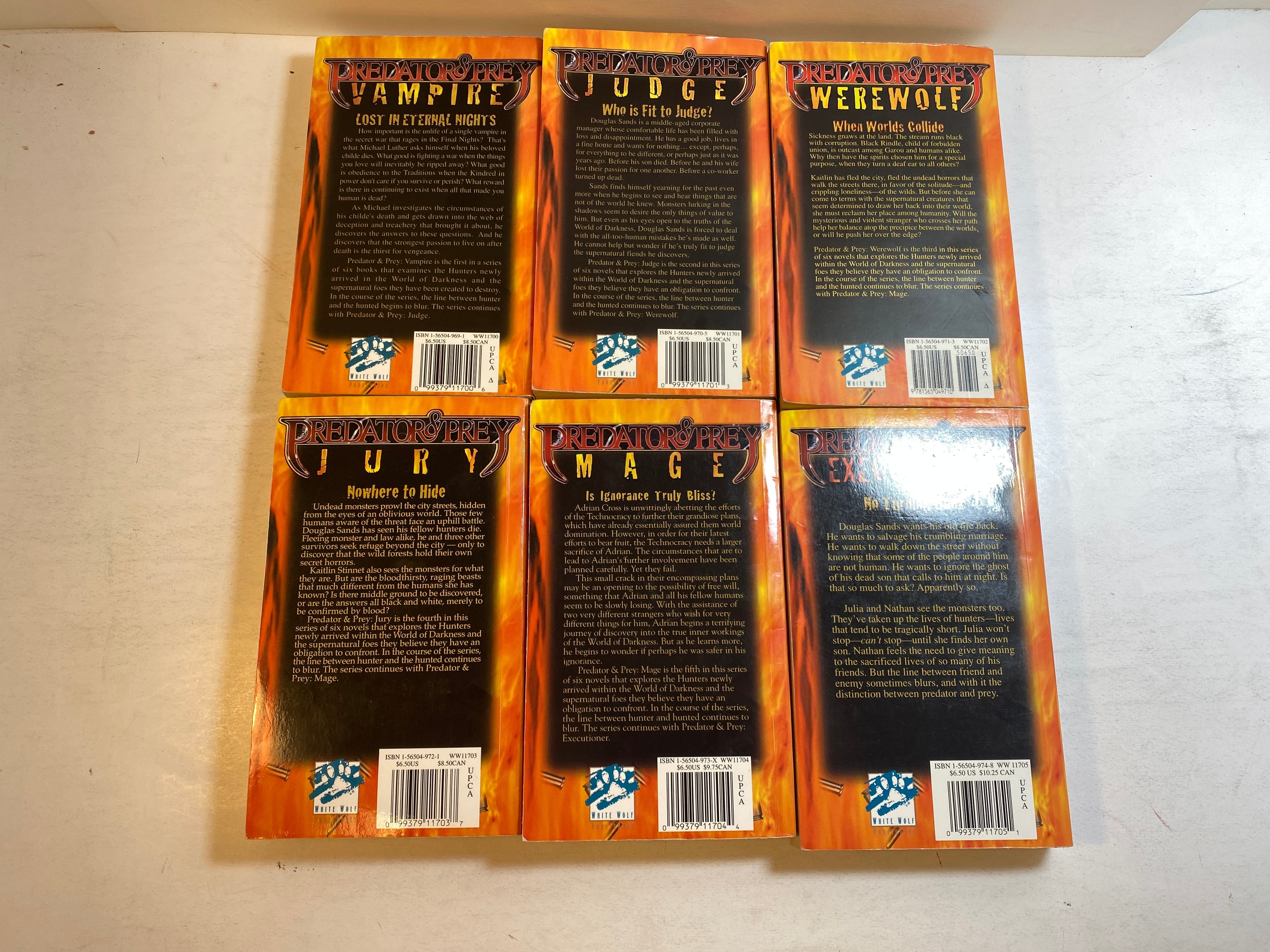 Set of 6 Predator & Prey Series Paperback 2000-2002