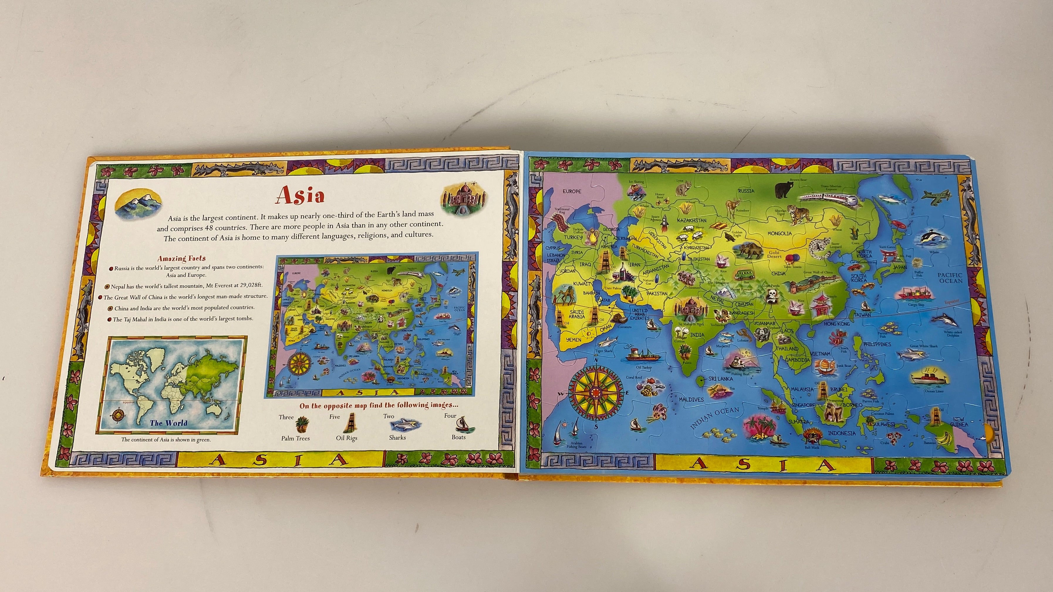 Seven Continents of the World Puzzle Book