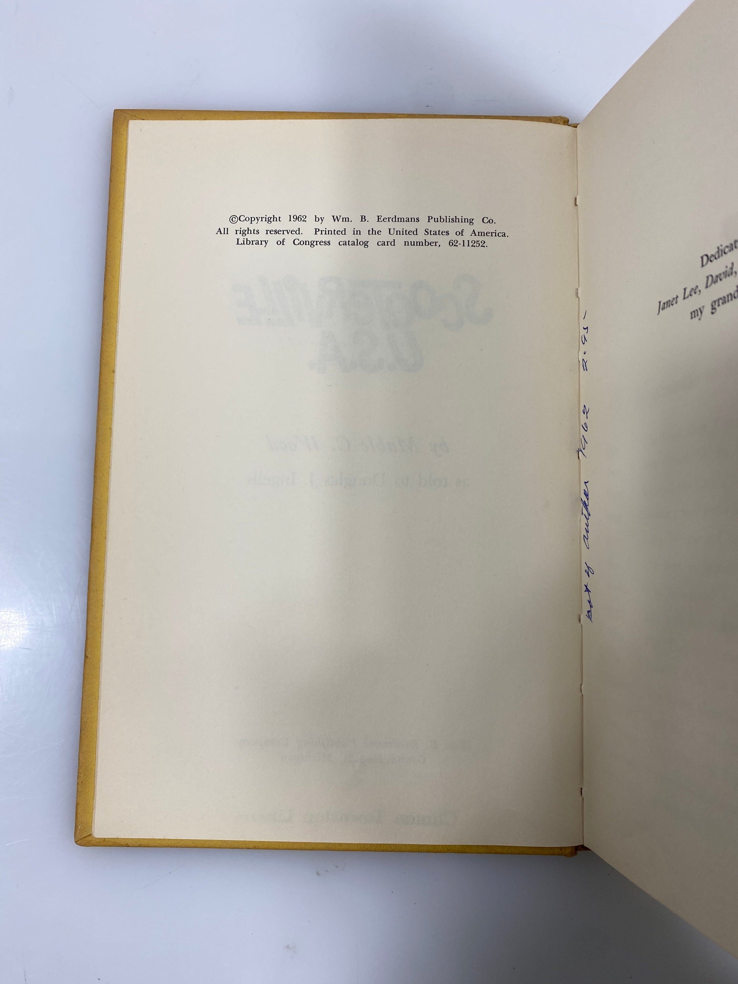 *Signed* Scooterville U.S.A. by Mable Wood 1962 Ex-Library HC