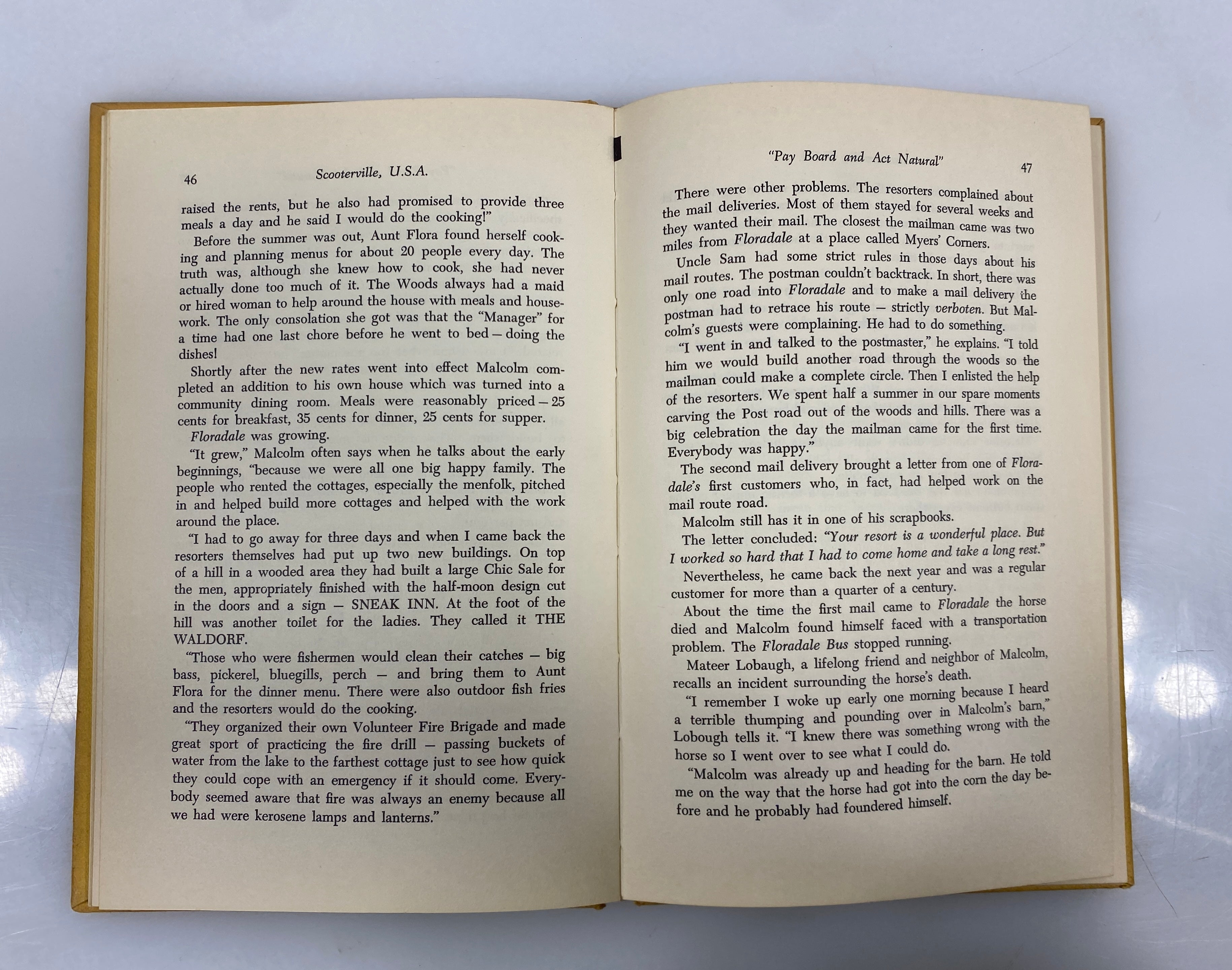 *Signed* Scooterville U.S.A. by Mable Wood 1962 Ex-Library HC