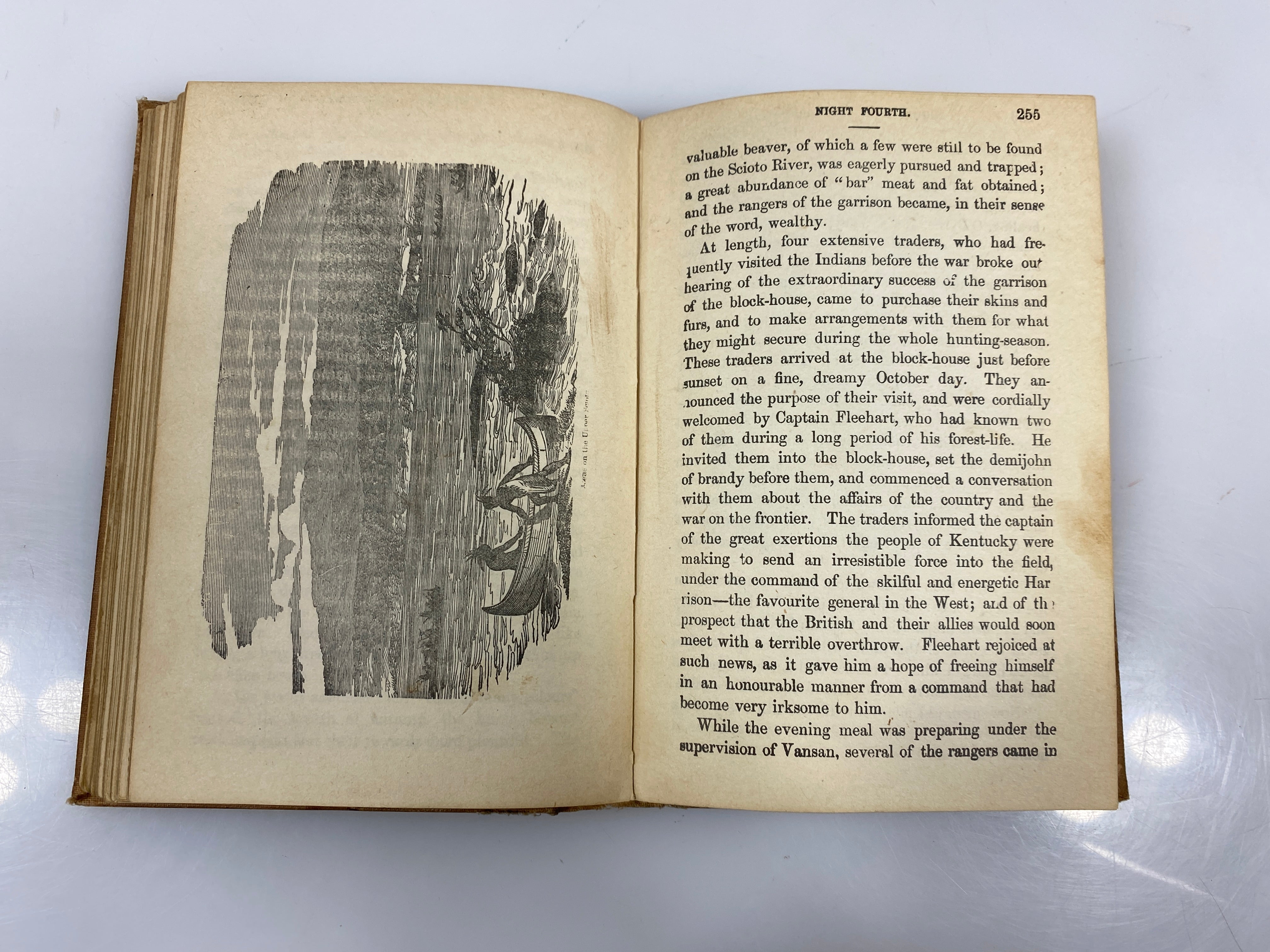Six Nights in a Block House Watson 1851 Antique HC