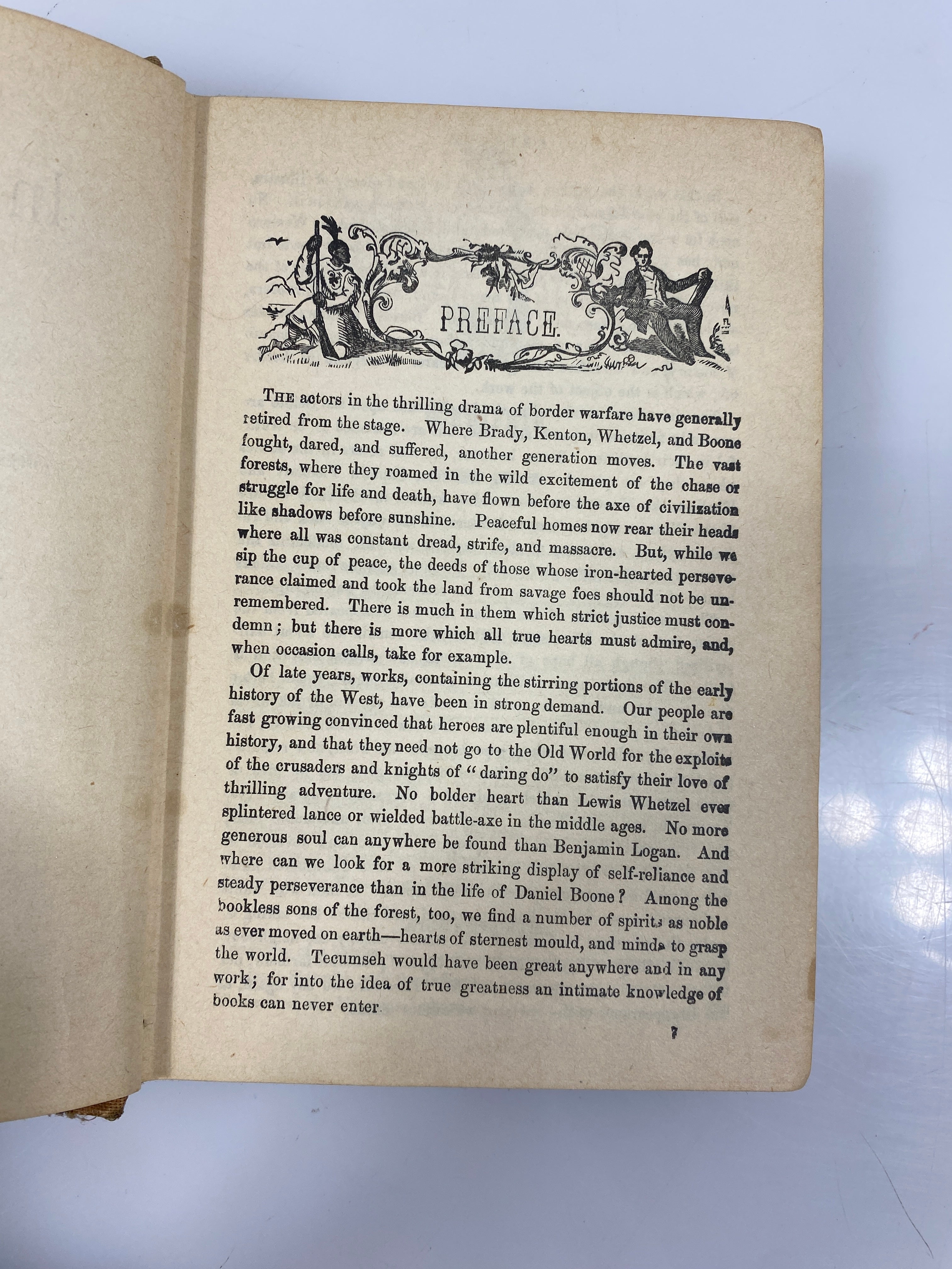 Six Nights in a Block House Watson 1851 Antique HC