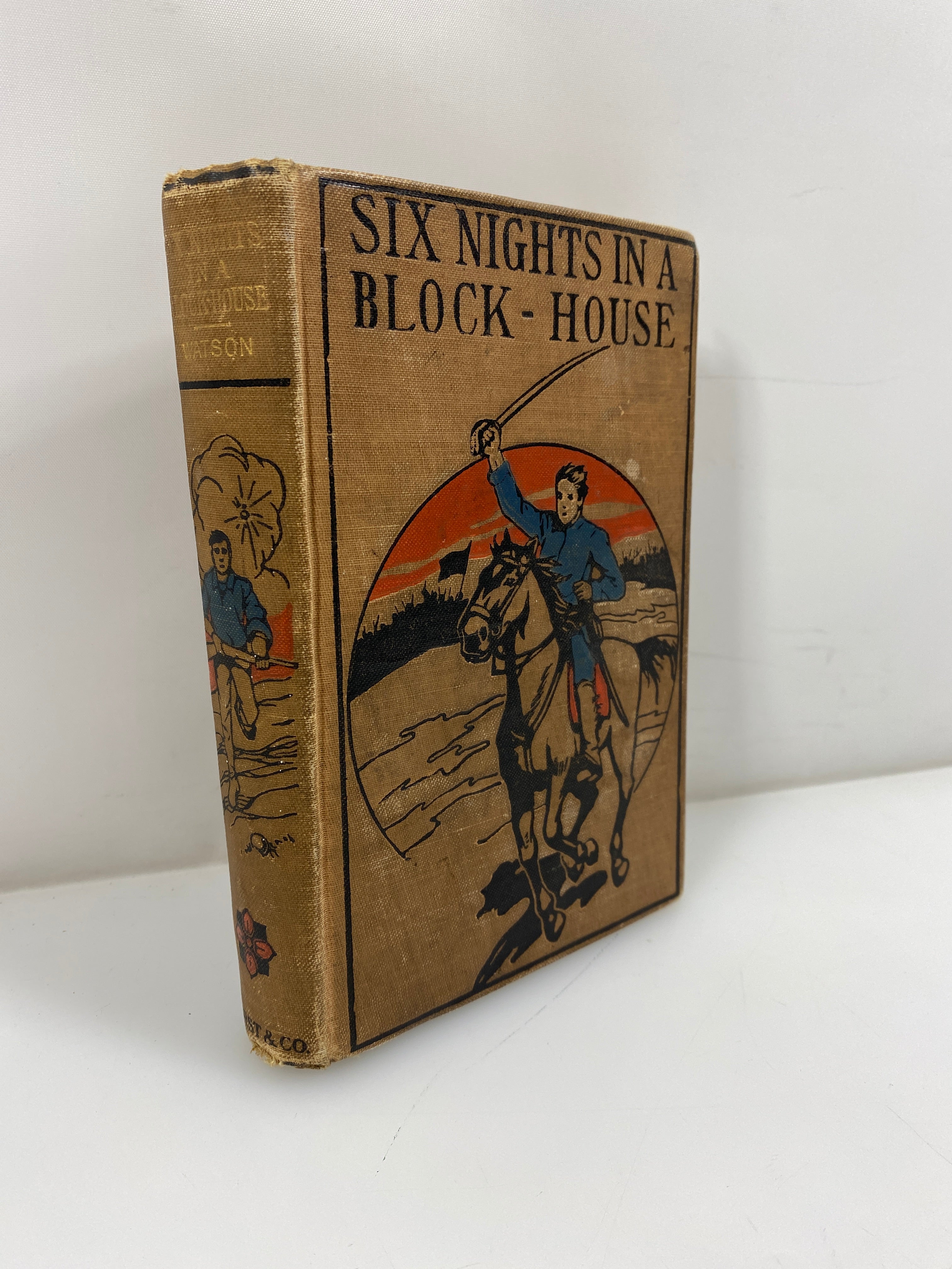Six Nights in a Block House Watson 1851 Antique HC