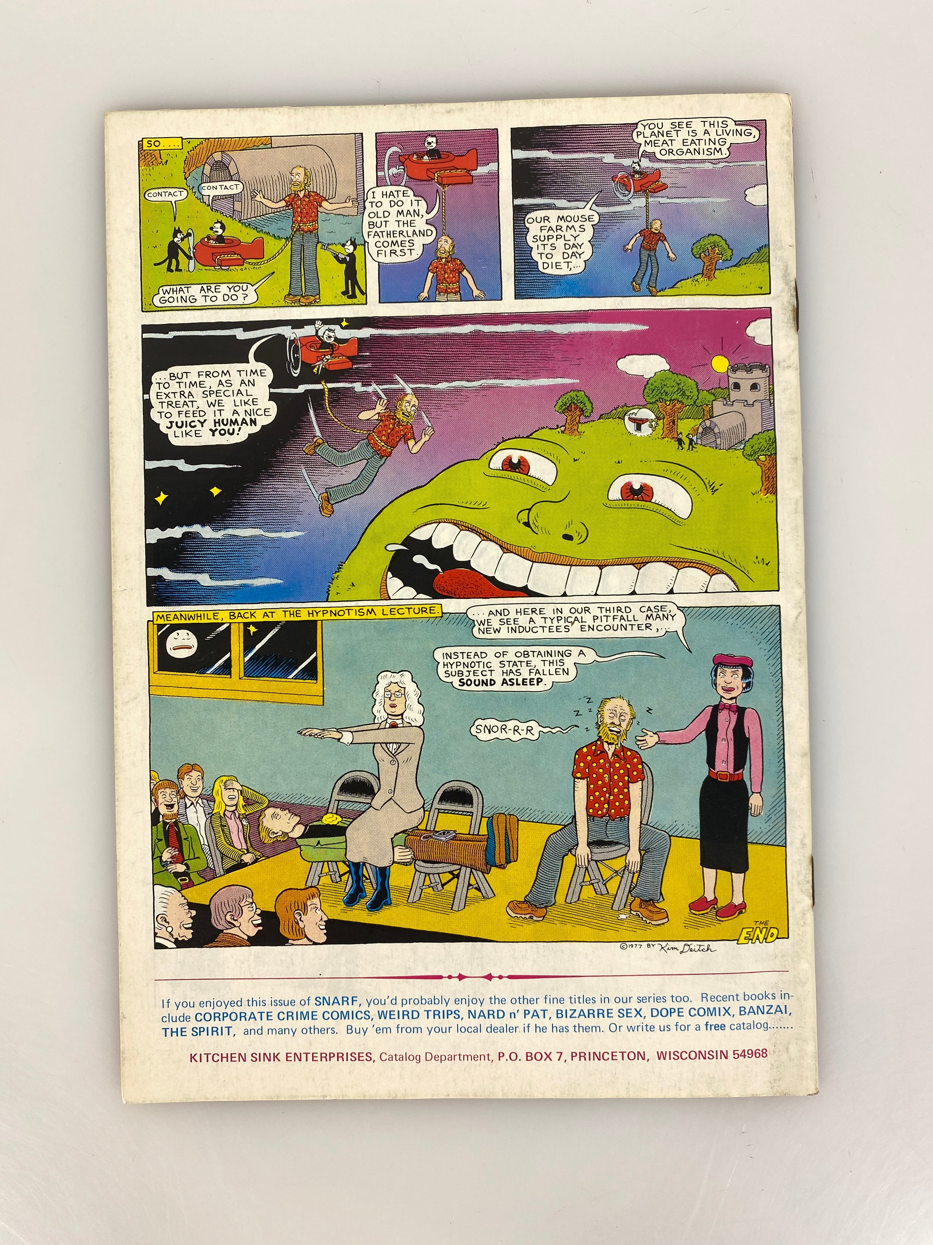 Snarf Kitchen Sink Comic Book 1978