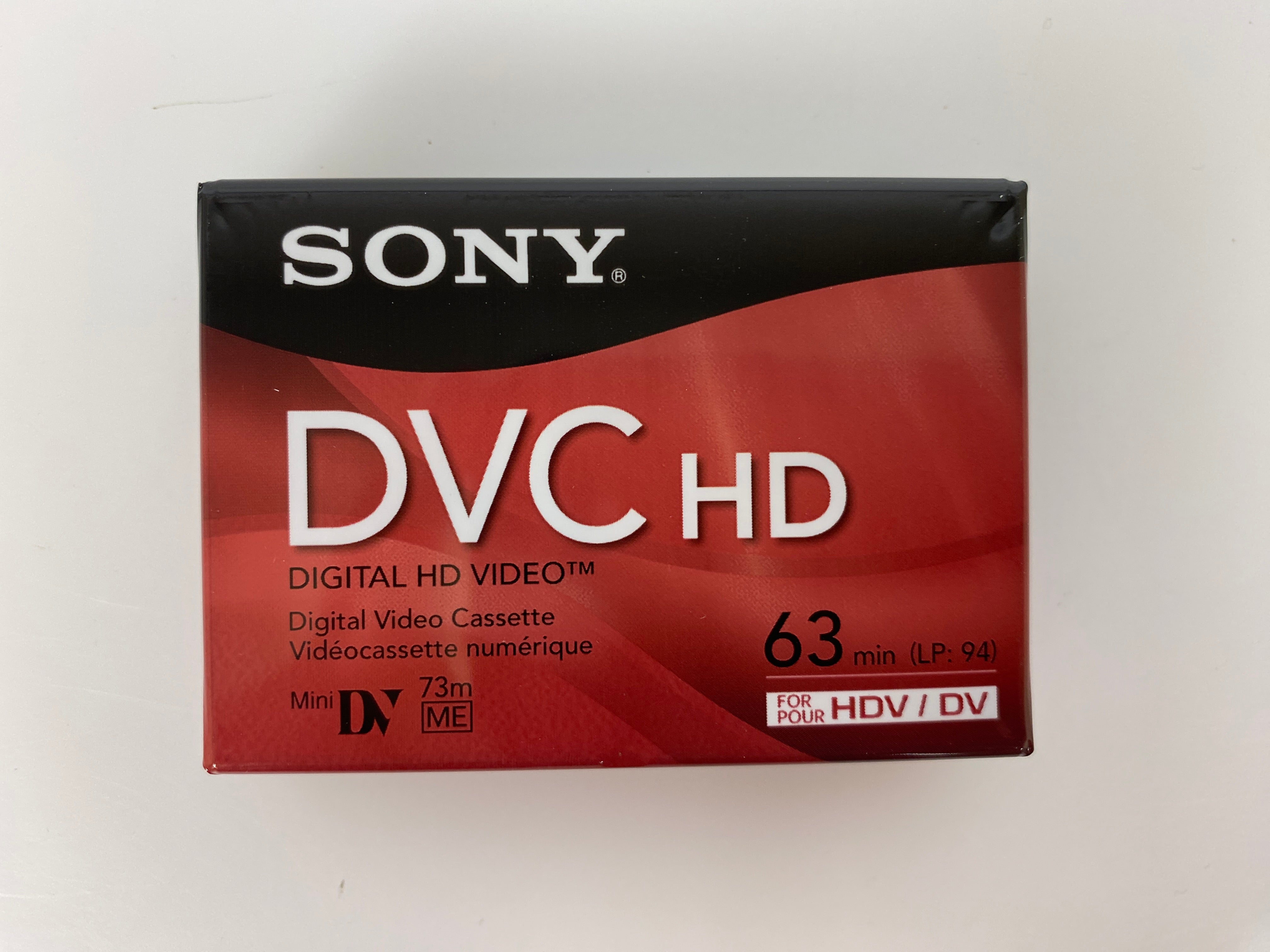 Sony DVC HD 63 min Digital Video Cassette *New*