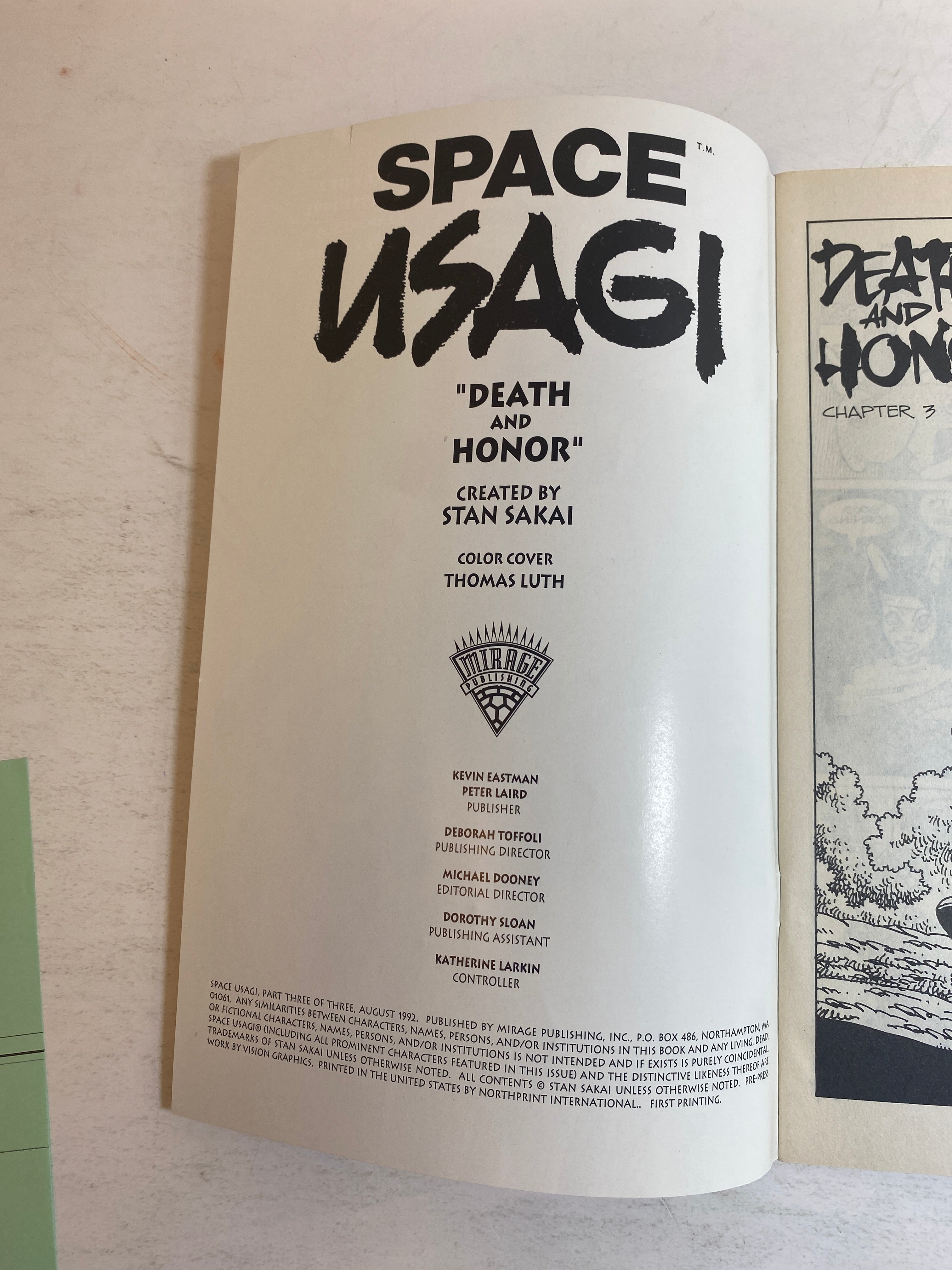 Space Usagi Mirage Part 3 of 3 Comic 1992