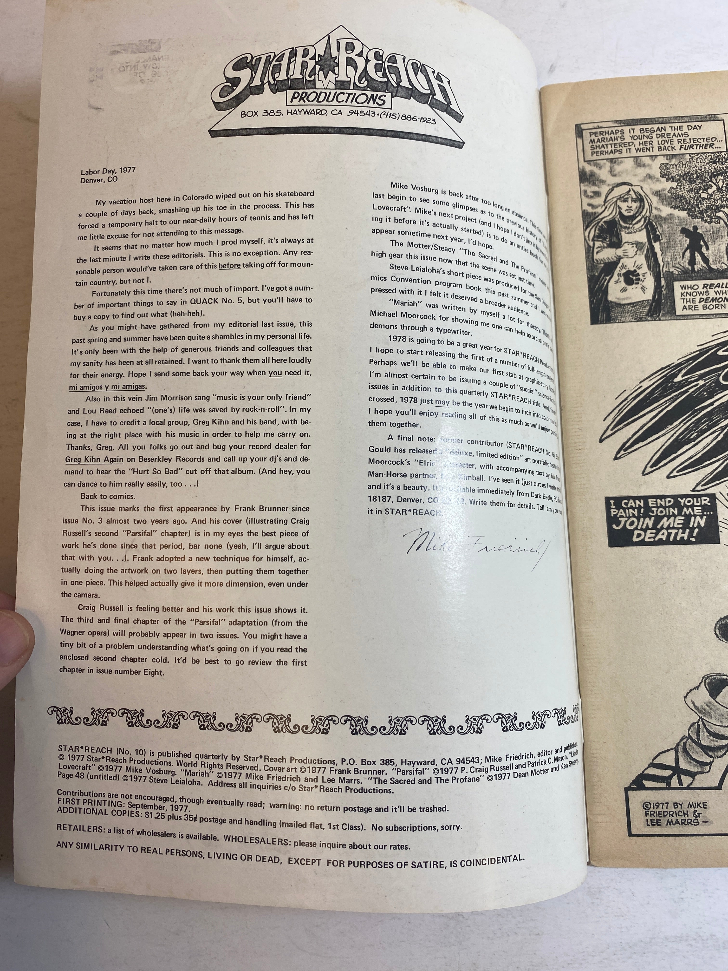 Star Reach Comic #10 1977