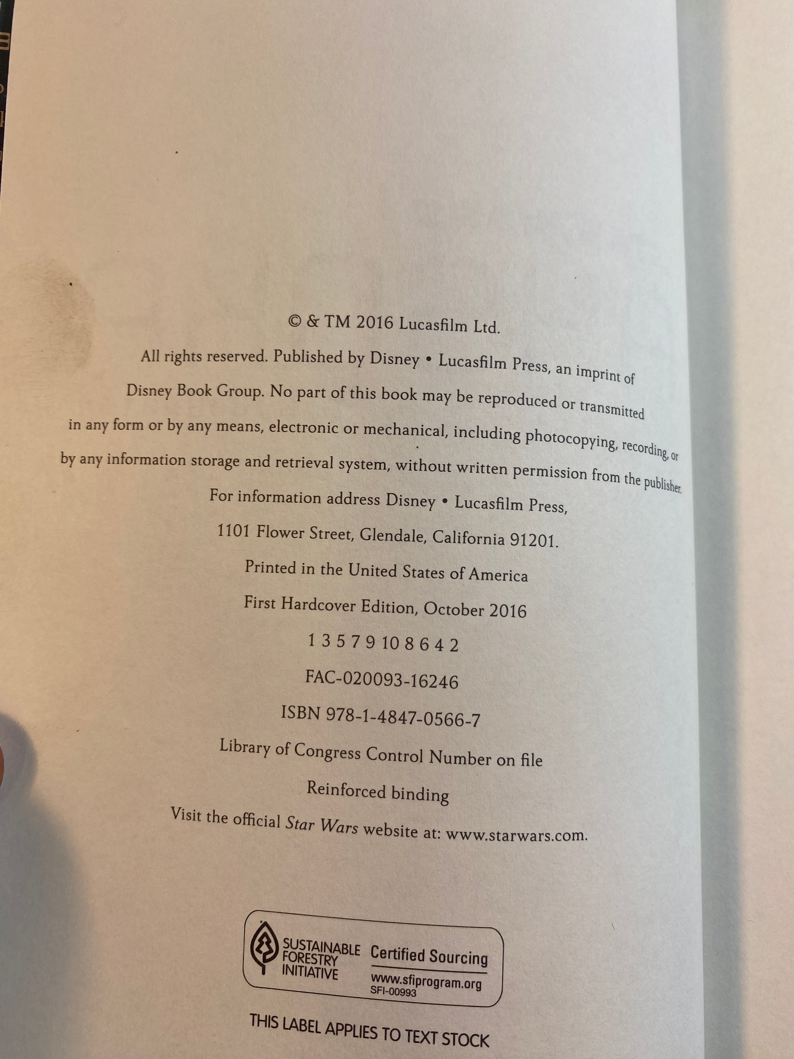 Star Wars: Ahsoka EK Johnston HCDJ 2016