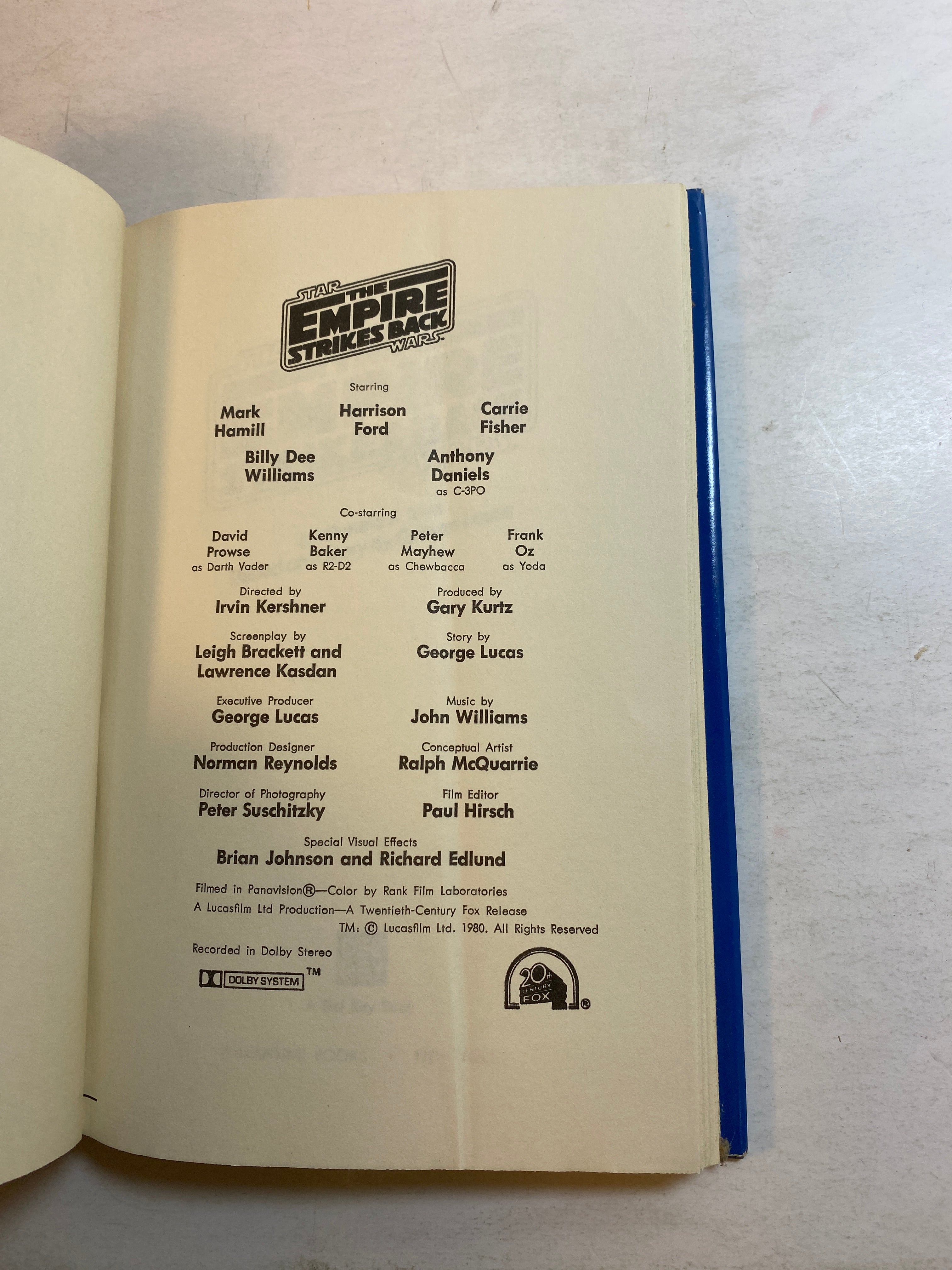 Star Wars: The Empire Strikes Back Donald Glut HCDJ 1980