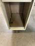 Steelcase White Tanker Desk w/ Wood Grain Top