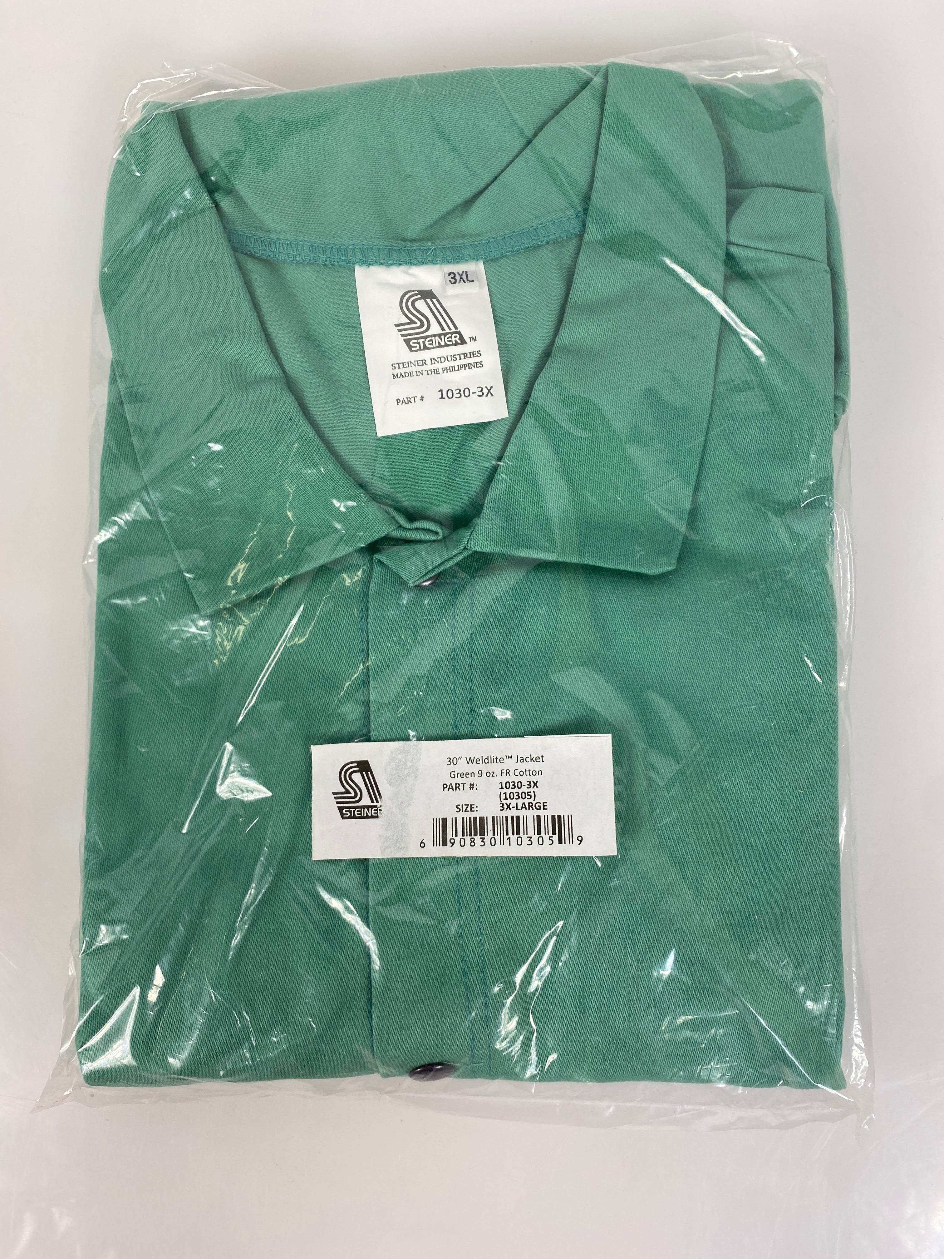 Steiner 30" Weldlite Green Jacket Size 3XL Pack of 4