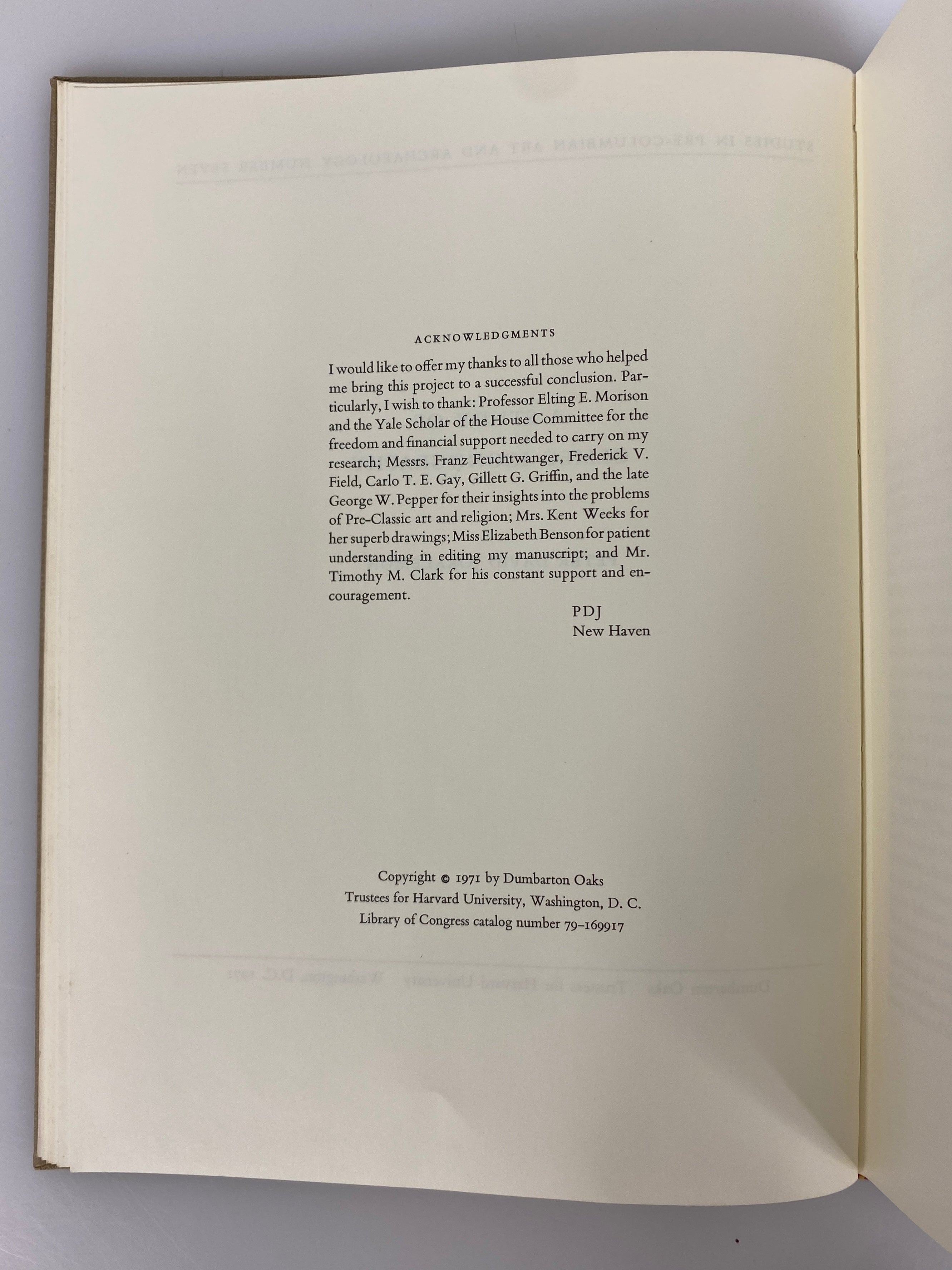 Studies in Pre-Columbian Art & Archaeology 6/7/8 Dumbarton Oaks 1970 HC