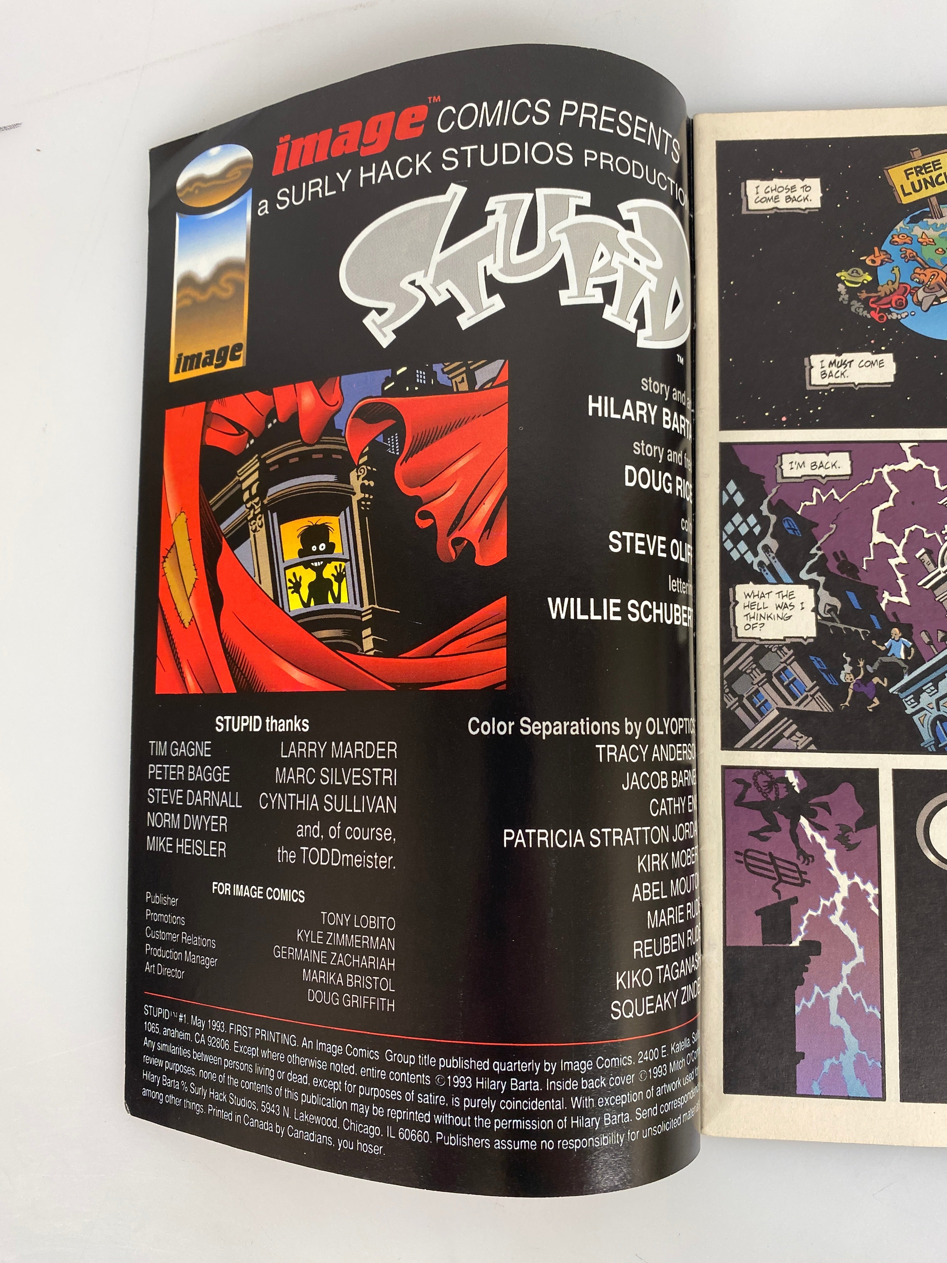 Stupid 1 Image Comic 1993