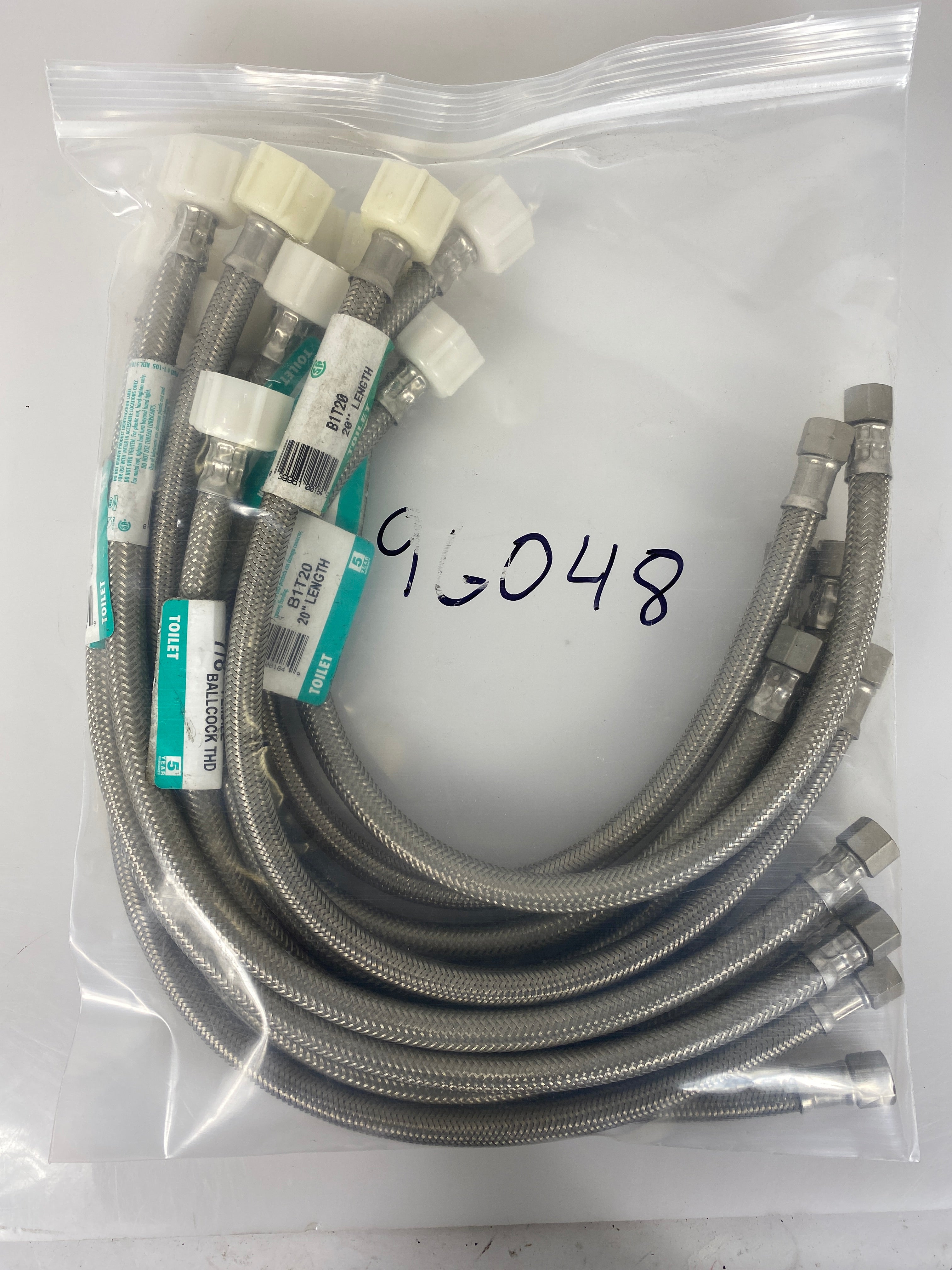 Supply Line for Toilet 3/8" F comp x 7/8" FBall Cock x 20" Pack of 11