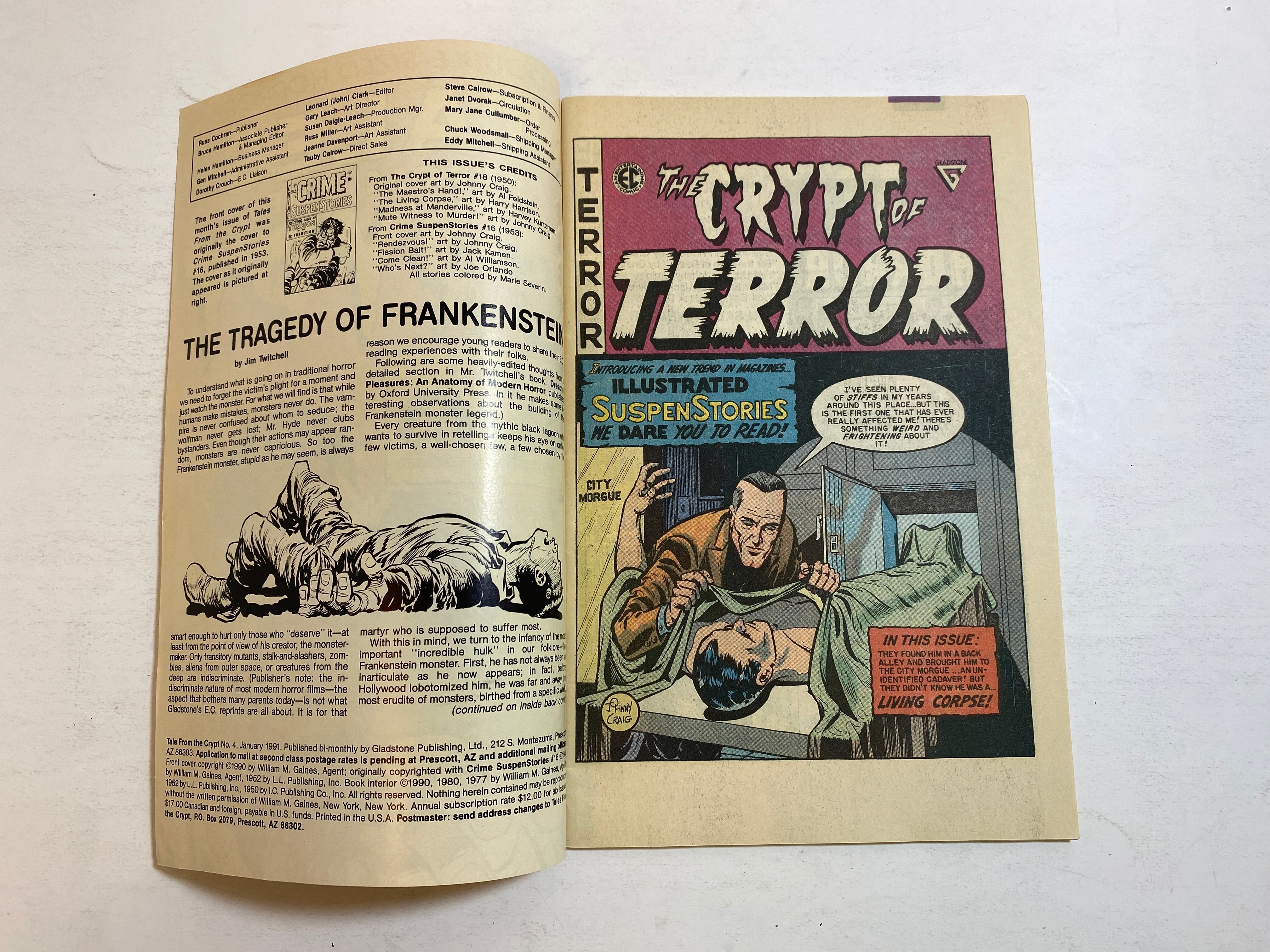 Tales from the Crypt Gladstone Comic 1991