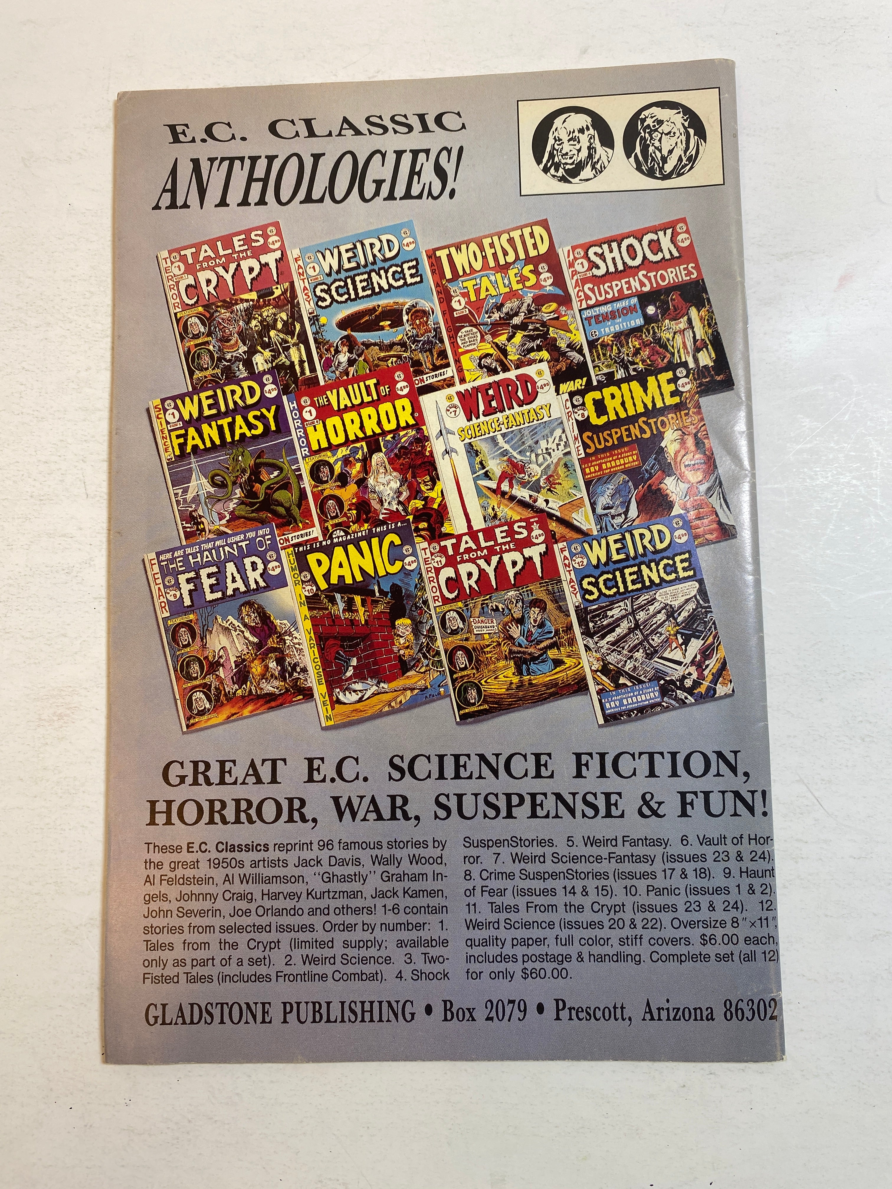 Tales from the Crypt Gladstone Comic 1991