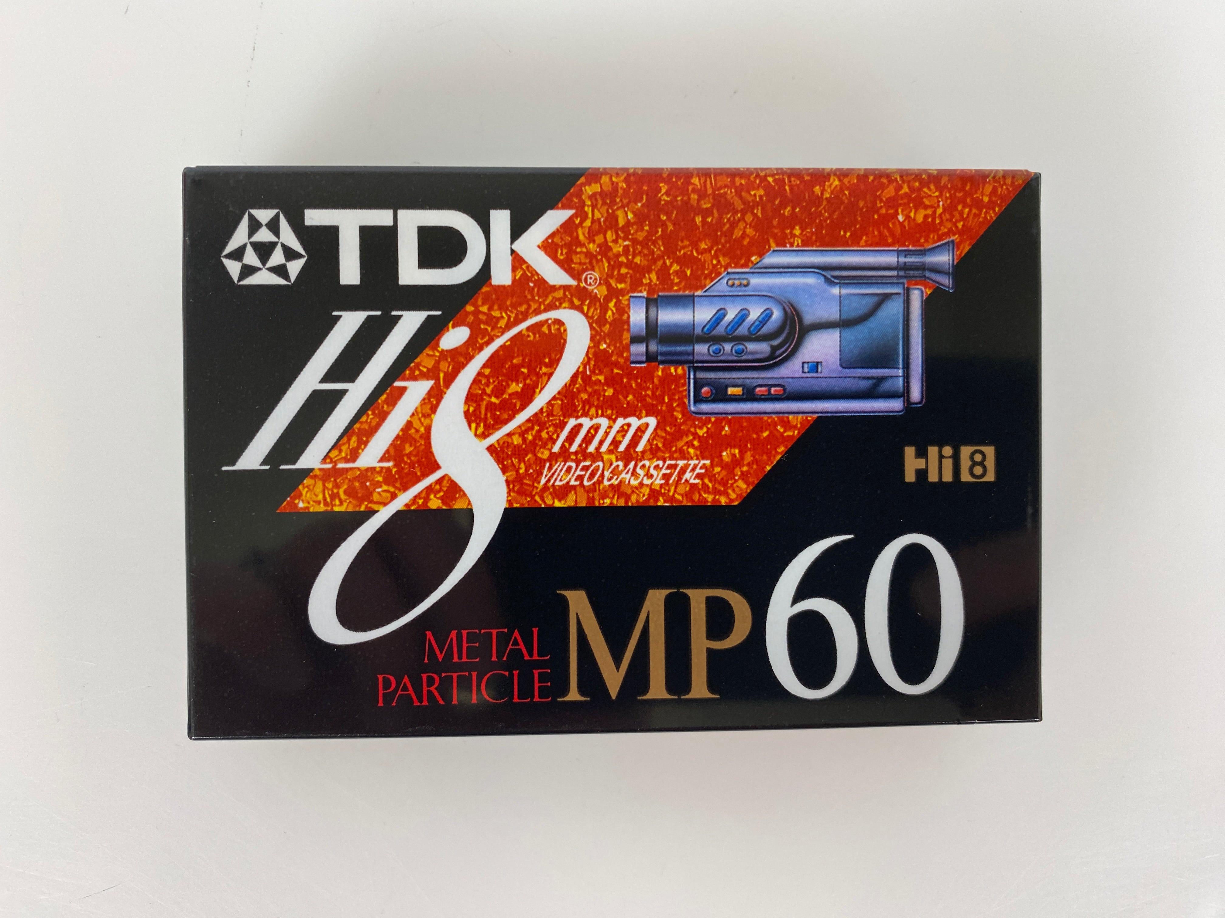 TDK MP60 Metal Particle Hi 8mm Video Cassette *New*