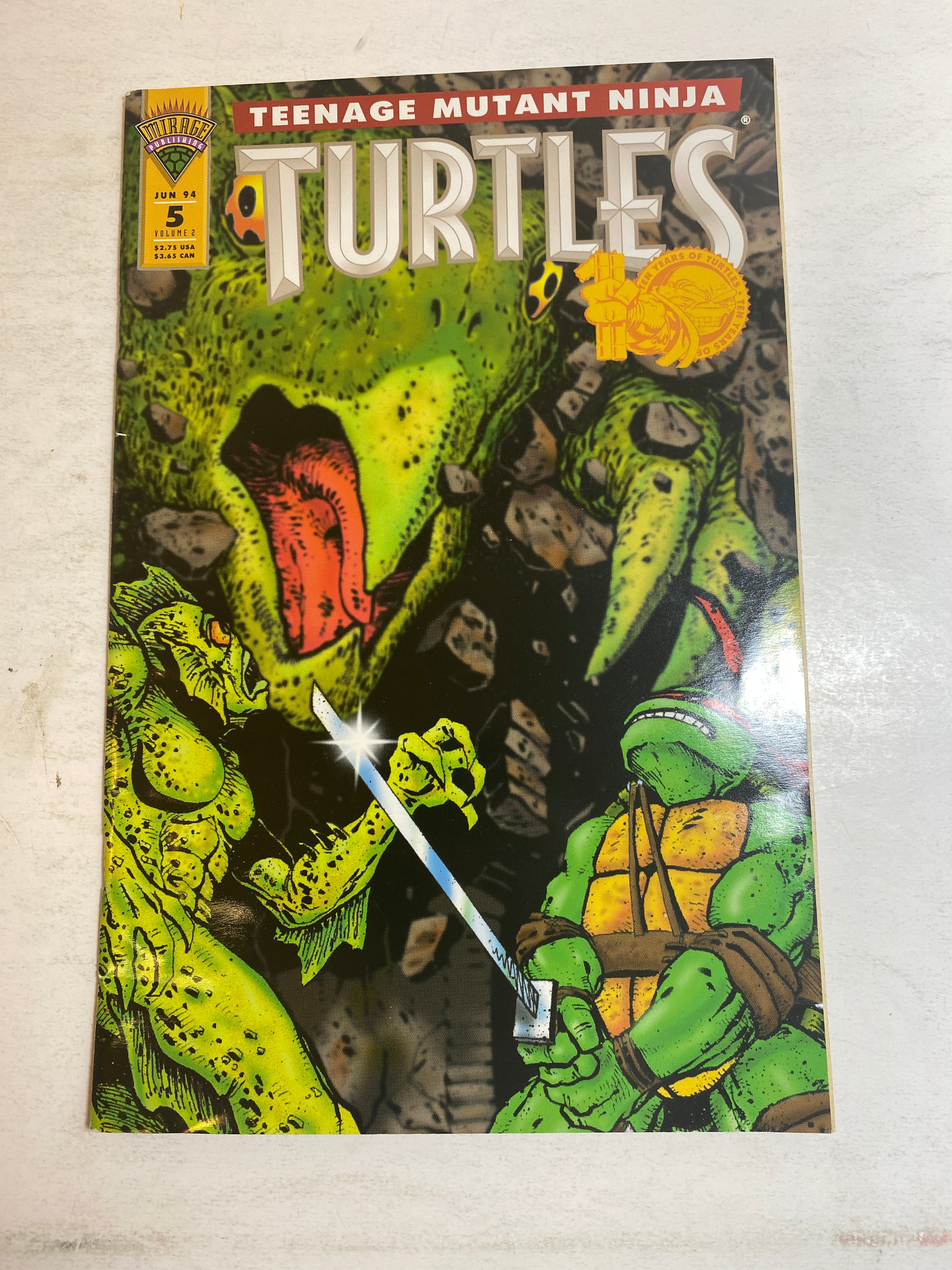 Teenage Mutant Ninja Turtles Mirage Comic Vol 2 Number 5