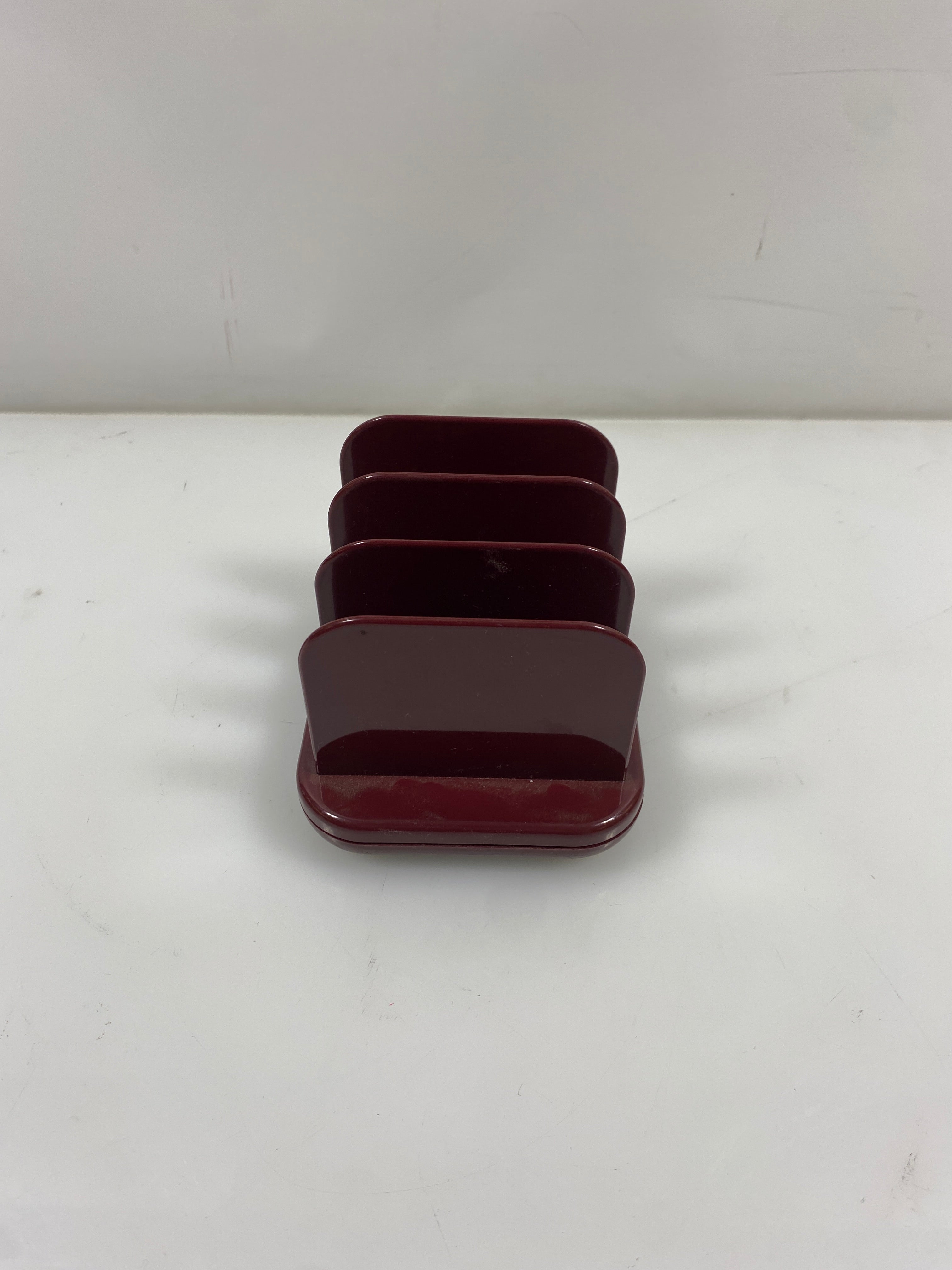 Tenex Burgundy Desk Organization