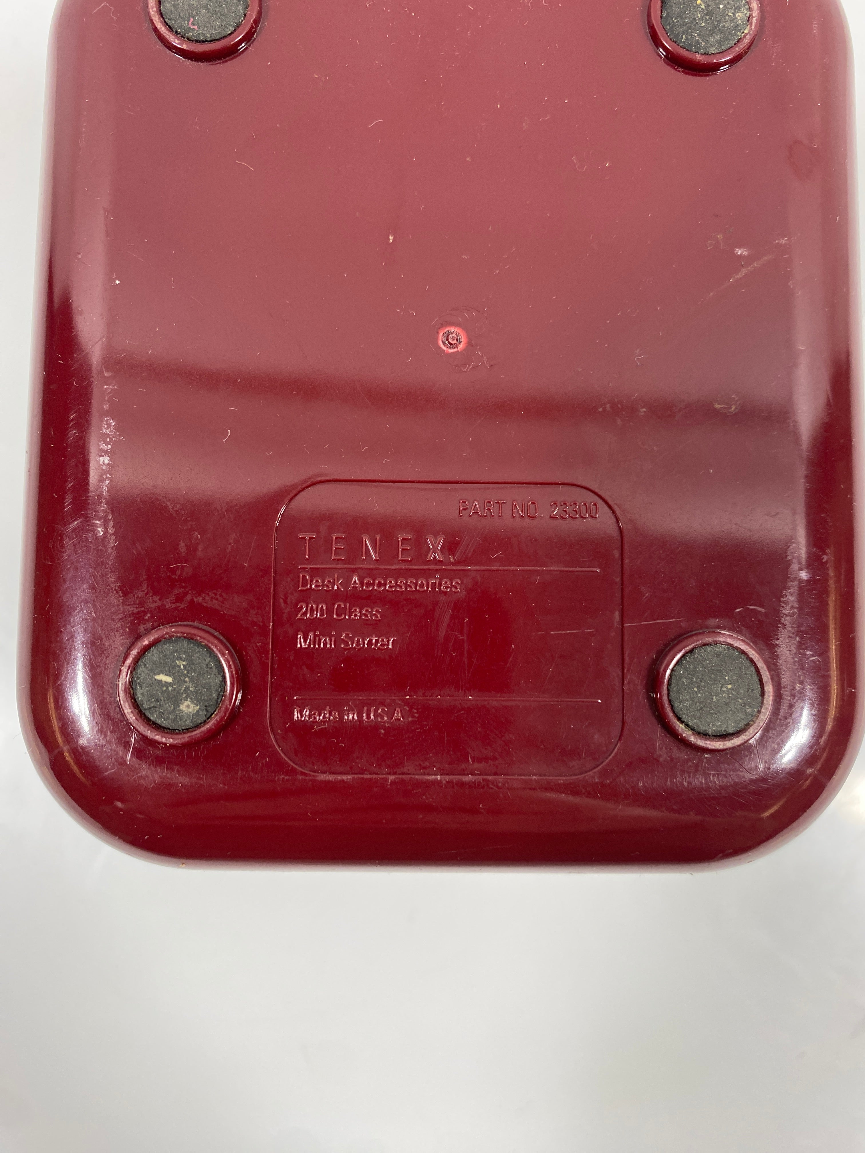 Tenex Burgundy Desk Organization