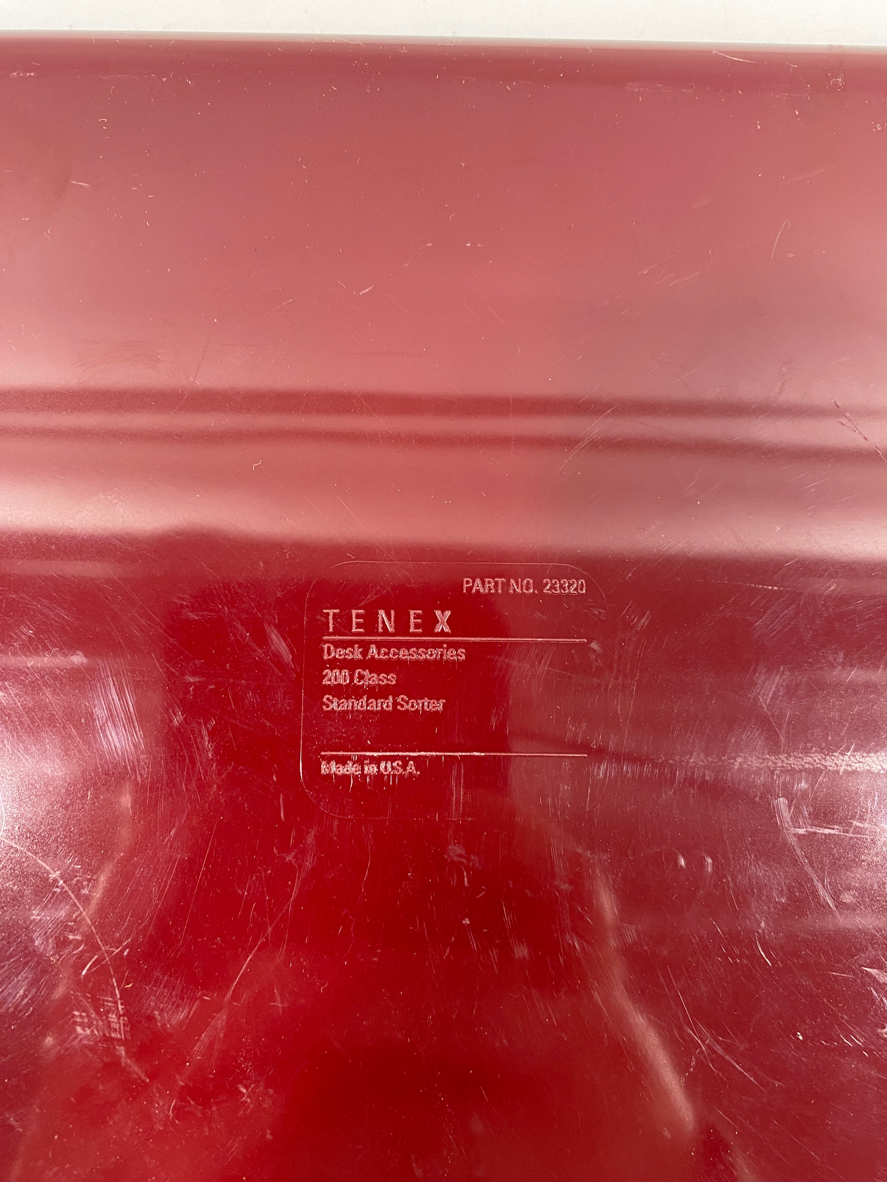 Tenex Burgundy Desk Organizer