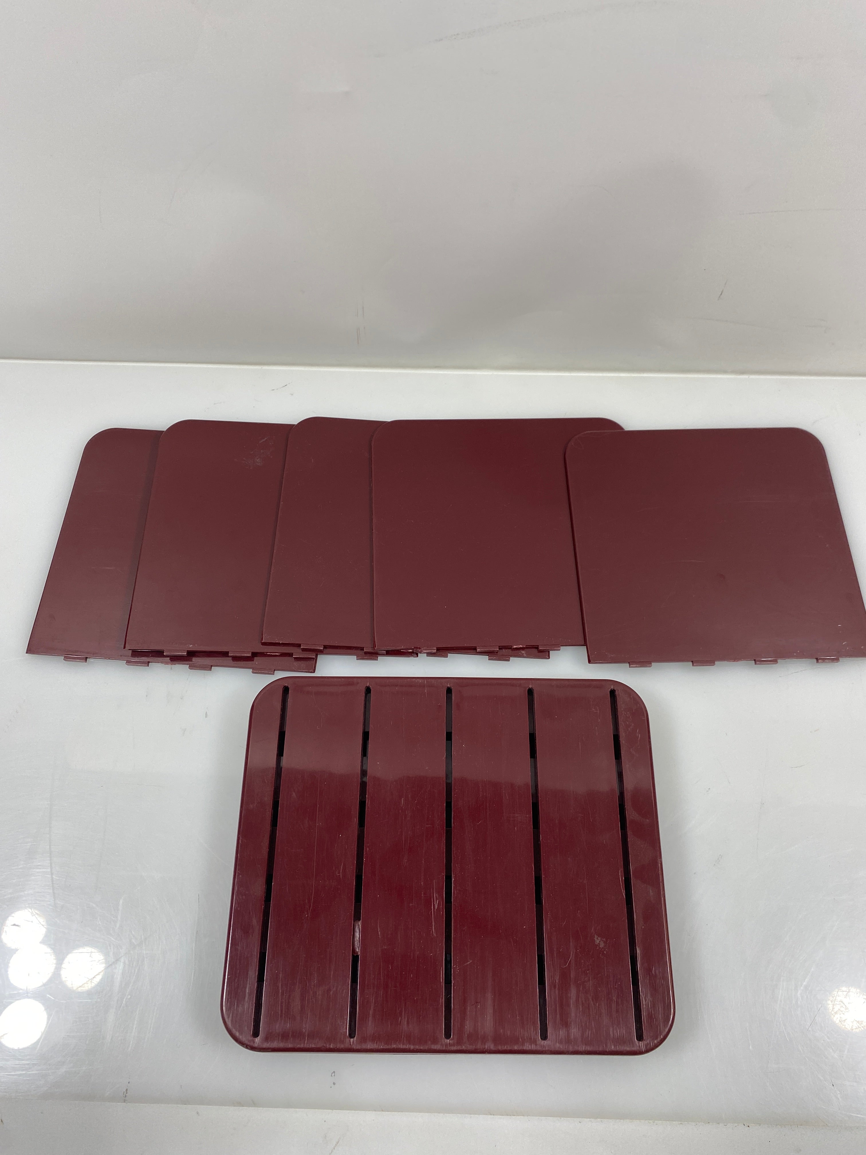Tenex Burgundy Desk Organizer