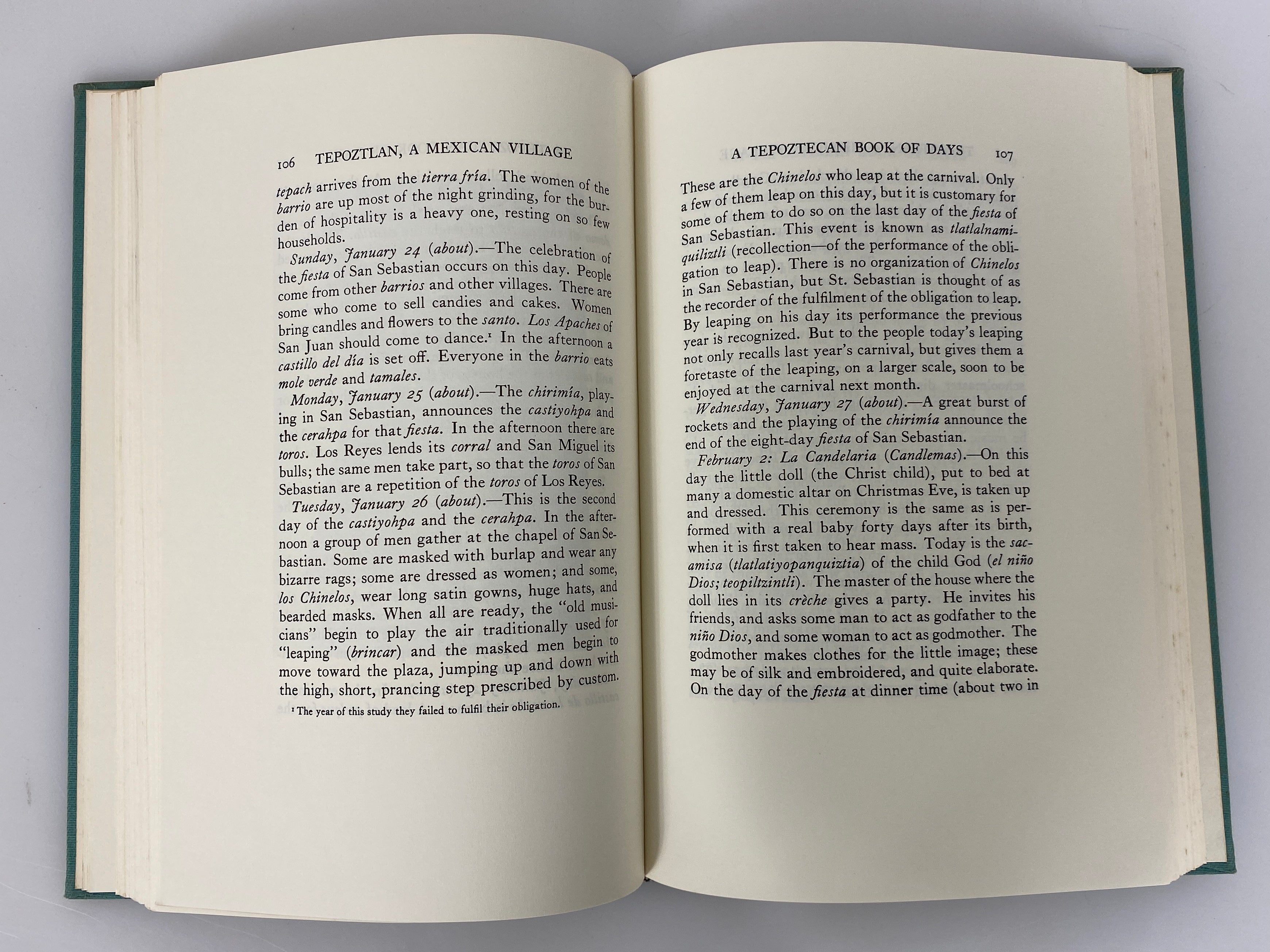 Tepoztlan A Mexican Village A Study of Folk Life by Robert Redfield 1964 HC