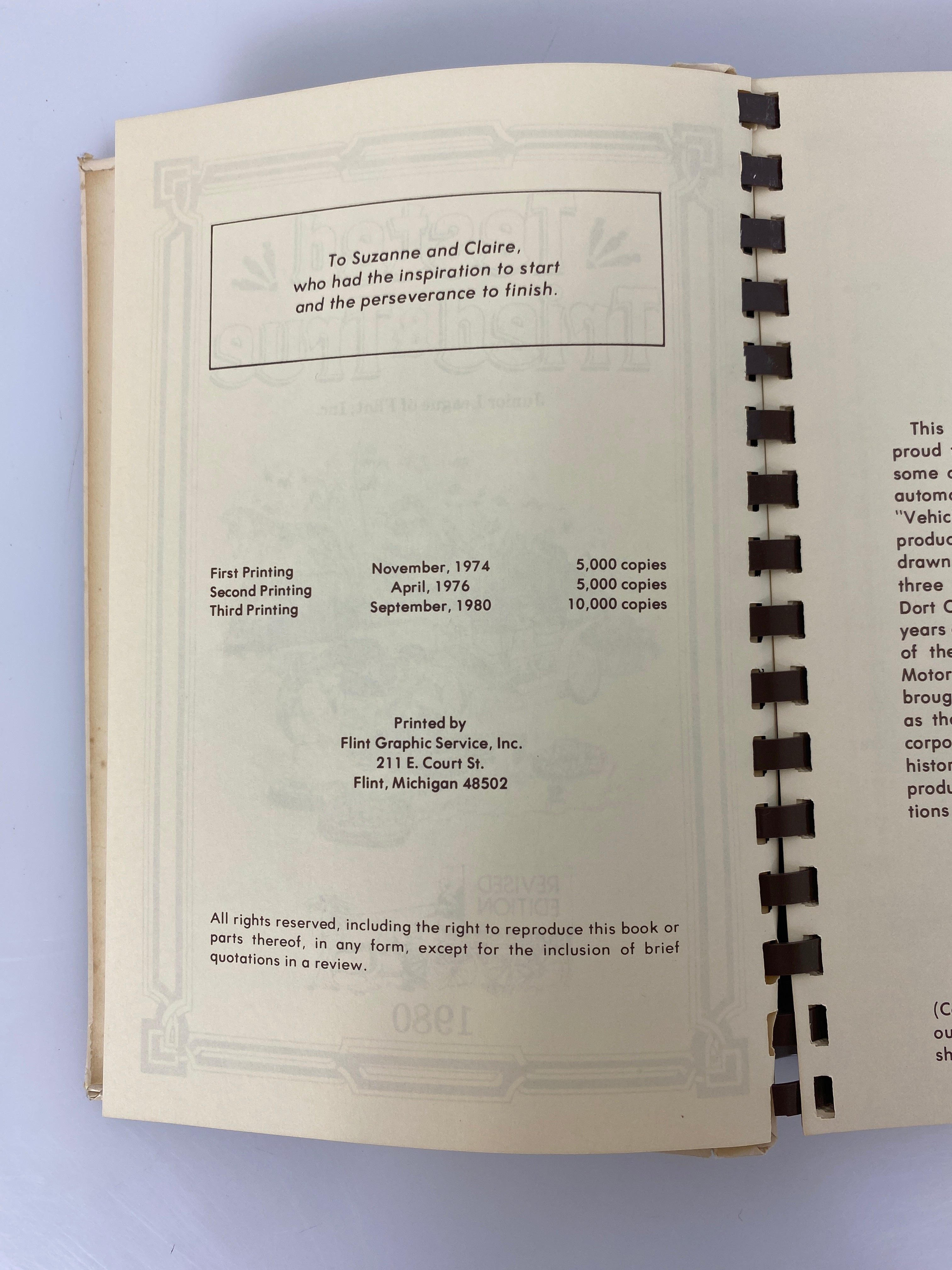 Tested Tried & True Cookbook Junior League of Flint Michigan 1980 Spiral Bound