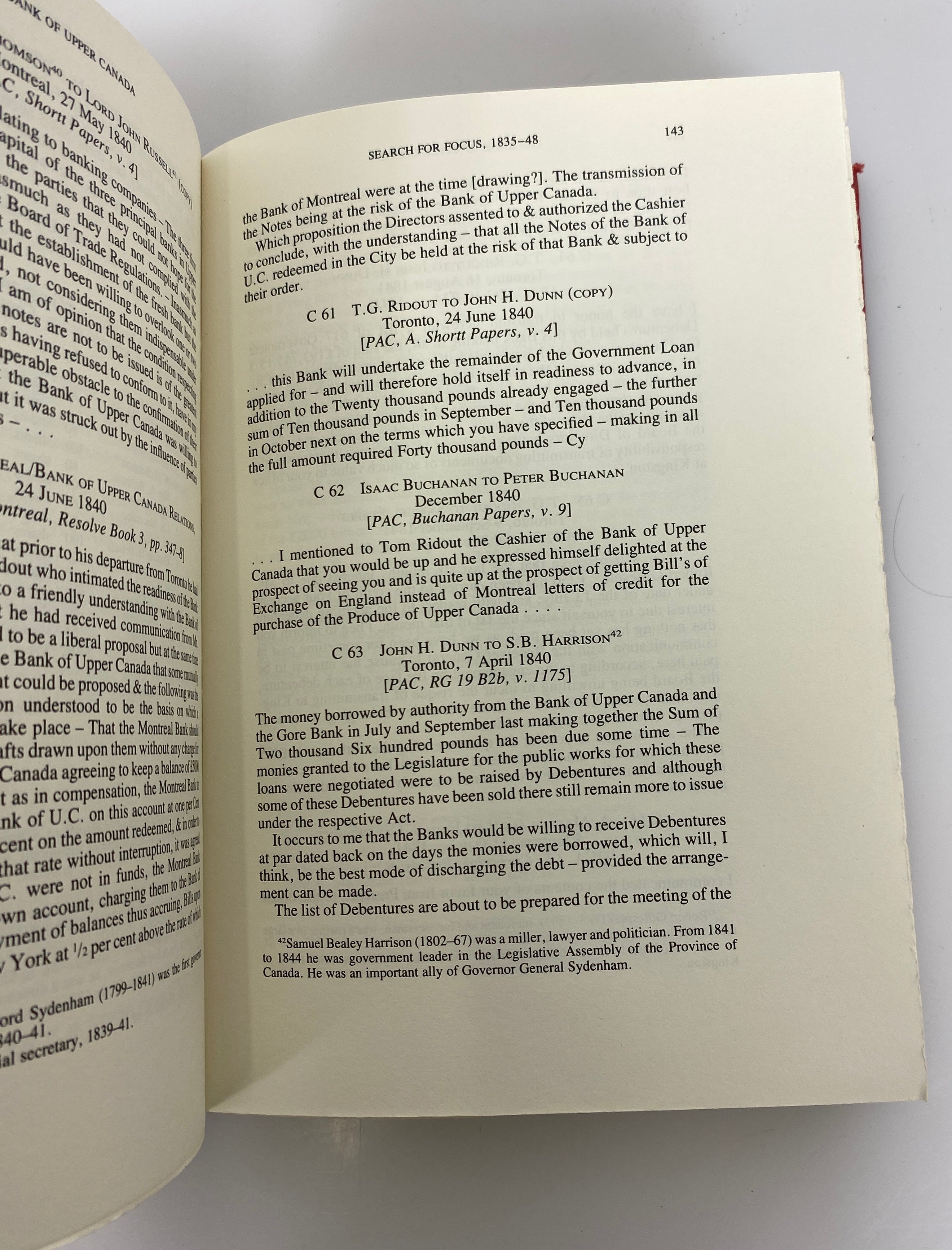 The Bank of Upper Canada by Baskerville 960/1300 The Champlain Society 1987 HC