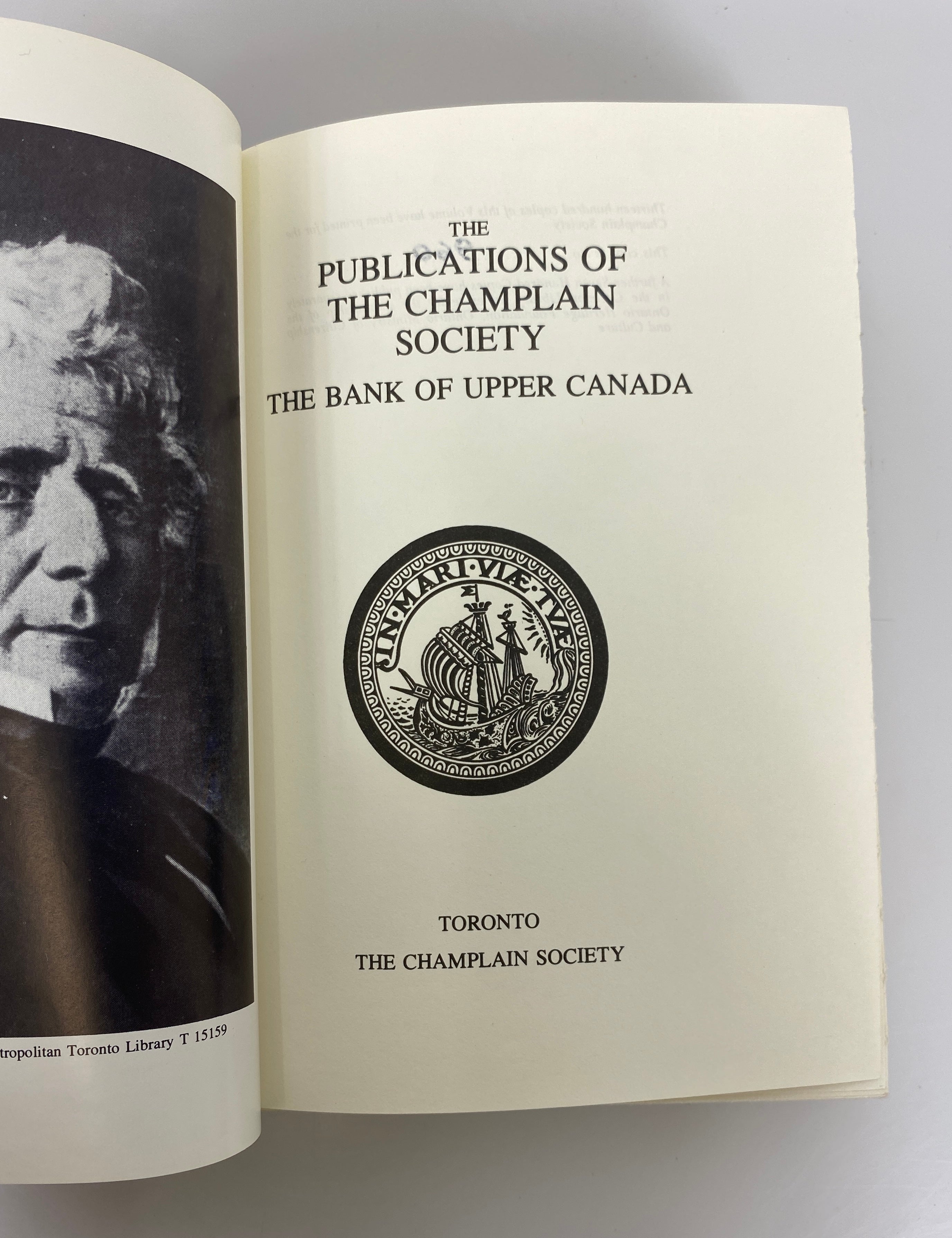 The Bank of Upper Canada by Baskerville 960/1300 The Champlain Society 1987 HC