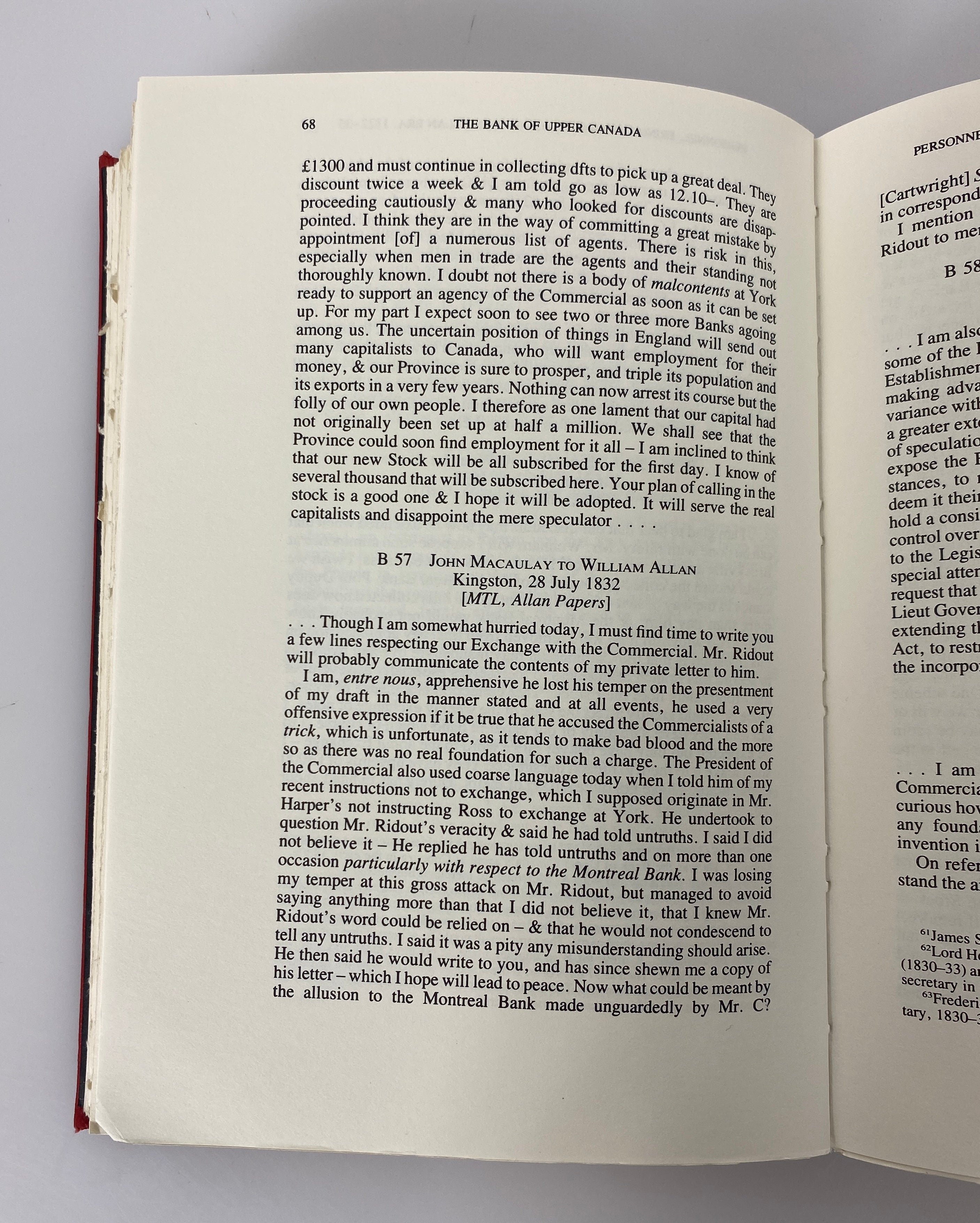 The Bank of Upper Canada by Baskerville 960/1300 The Champlain Society 1987 HC