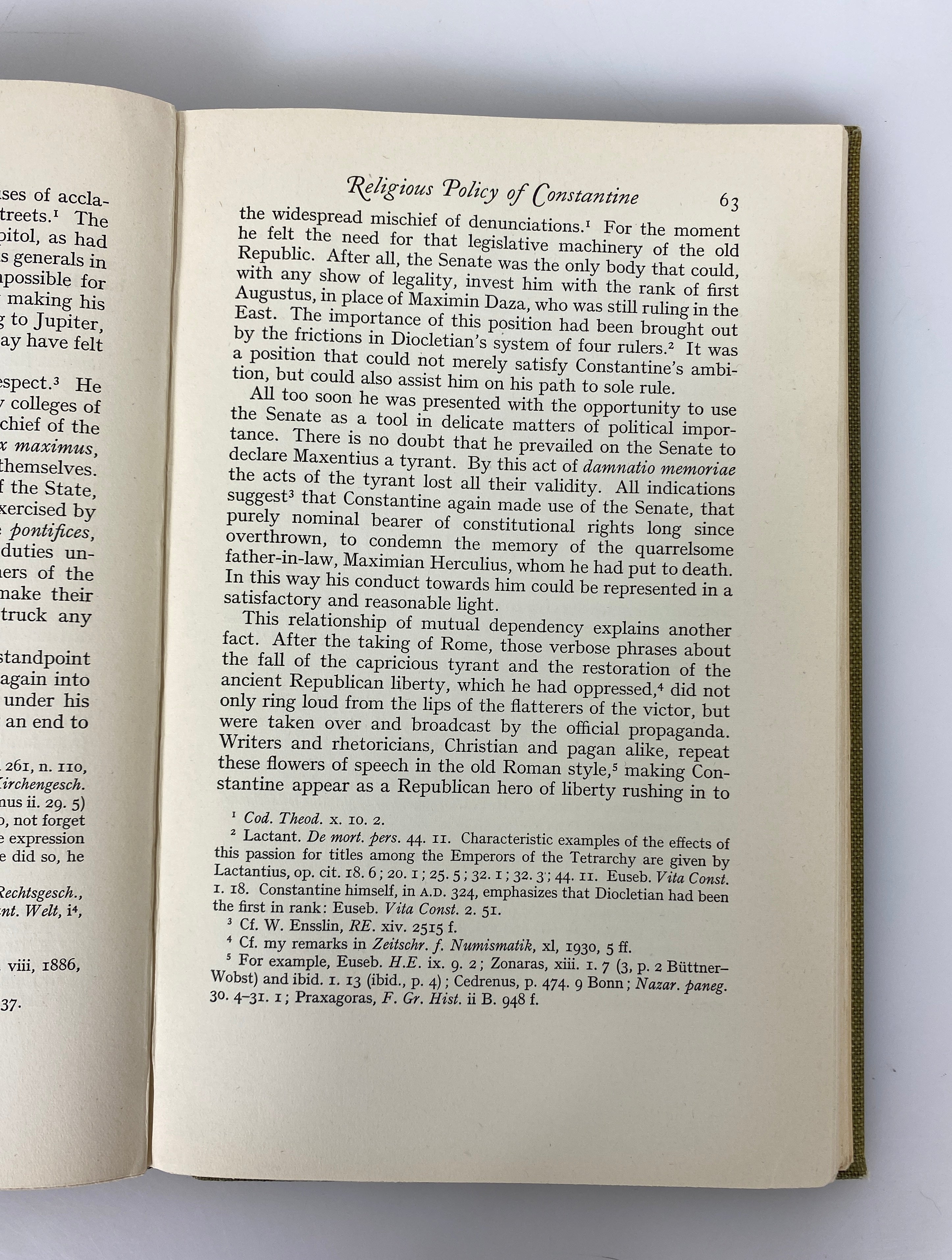 The Conversion of Constantine and Pagan Rome by Alfoldi 1948 Ex-Library HC