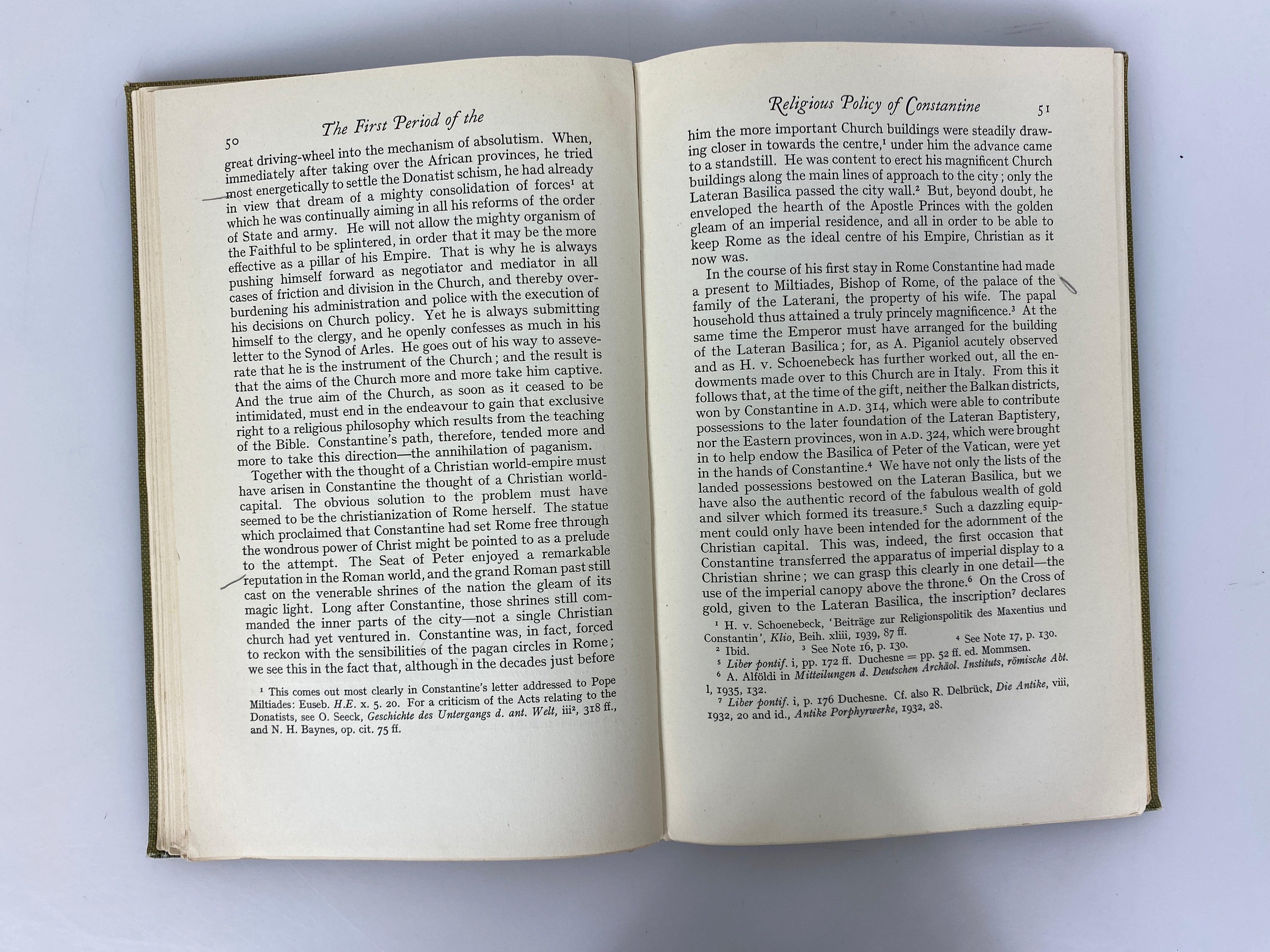 The Conversion of Constantine and Pagan Rome by Alfoldi 1948 Ex-Library HC