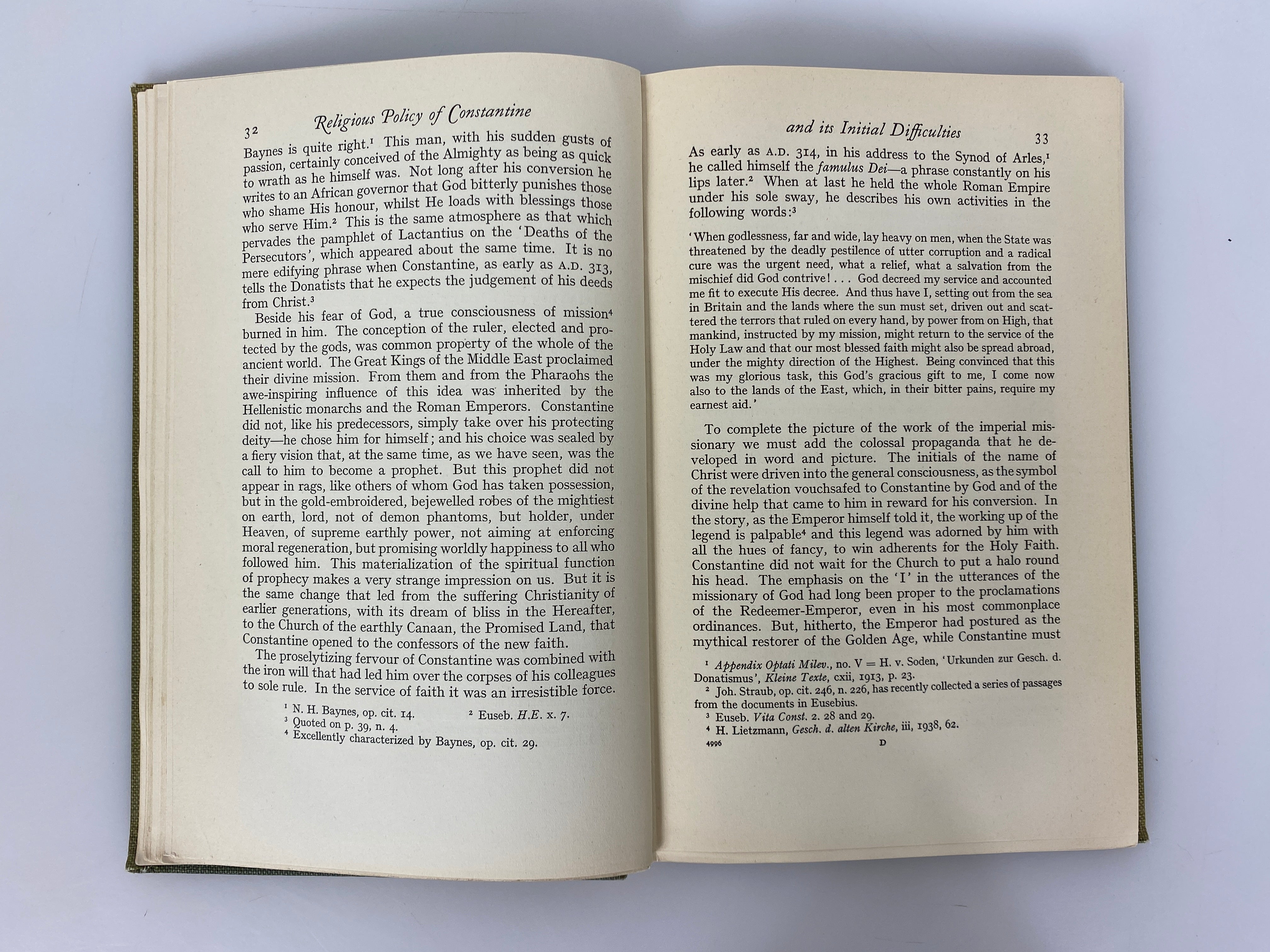 The Conversion of Constantine and Pagan Rome by Alfoldi 1948 Ex-Library HC