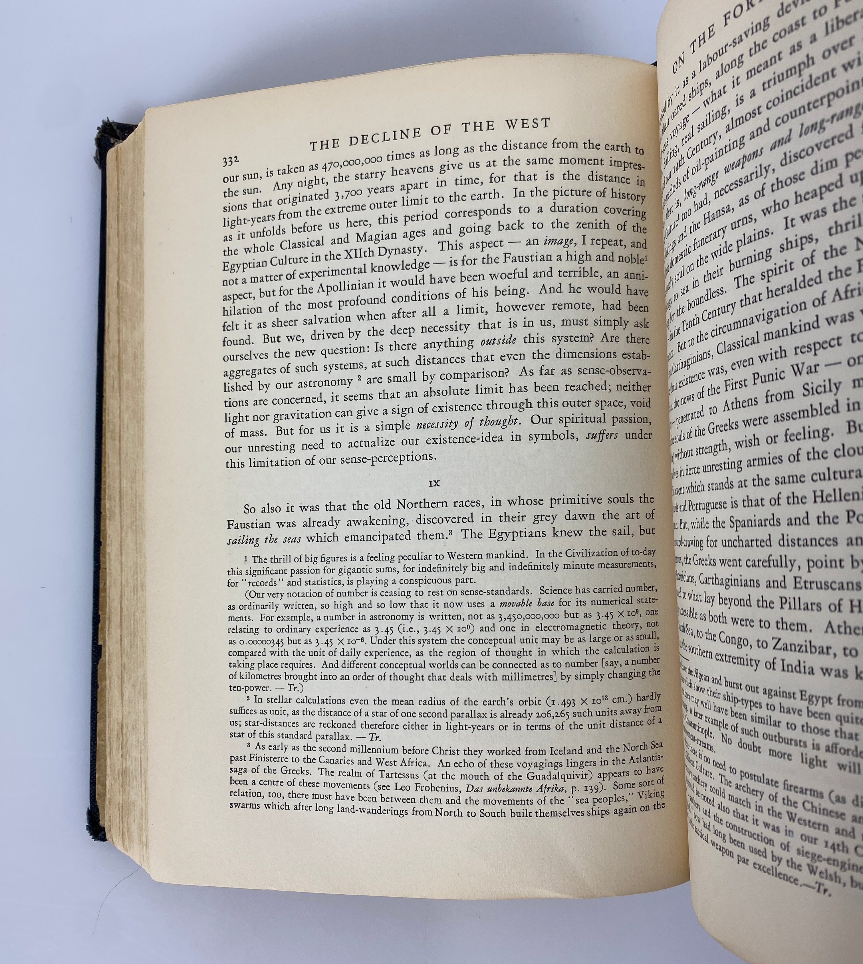 The Decline of the West Form & Actuality by Spengler 1927 6th Print Ex-Library