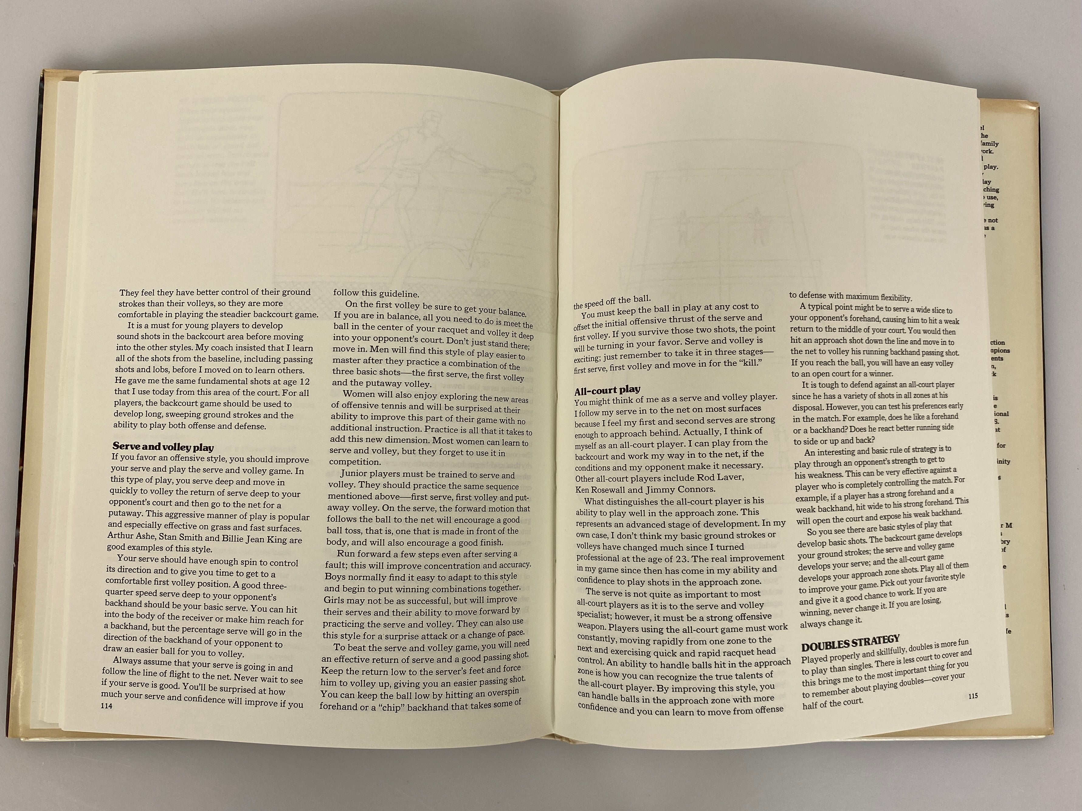 The Family Tennis Book by John & Angie Newcombe 1975 HC DJ