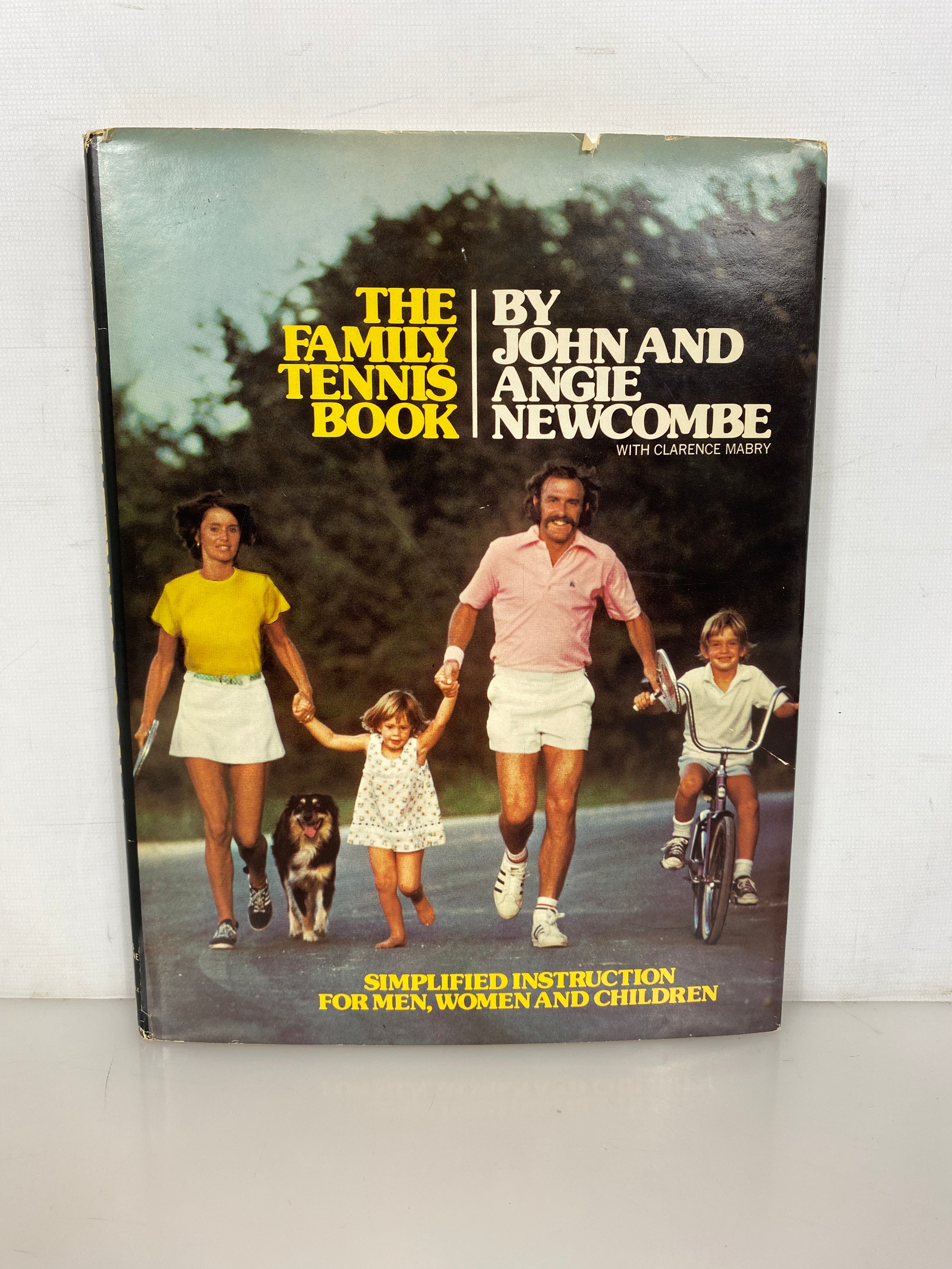 The Family Tennis Book by John & Angie Newcombe 1975 HC DJ