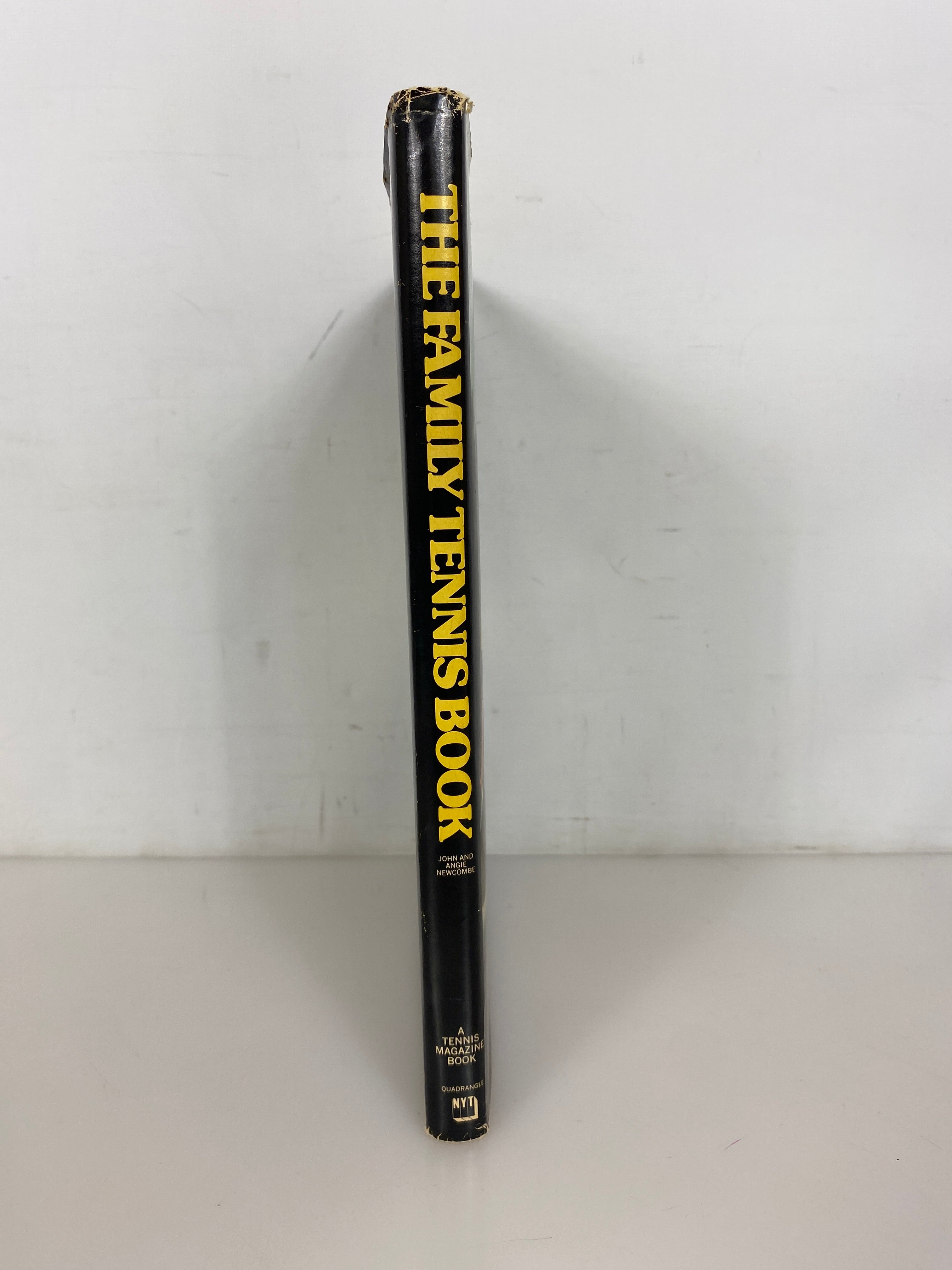 The Family Tennis Book by John & Angie Newcombe 1975 HC DJ
