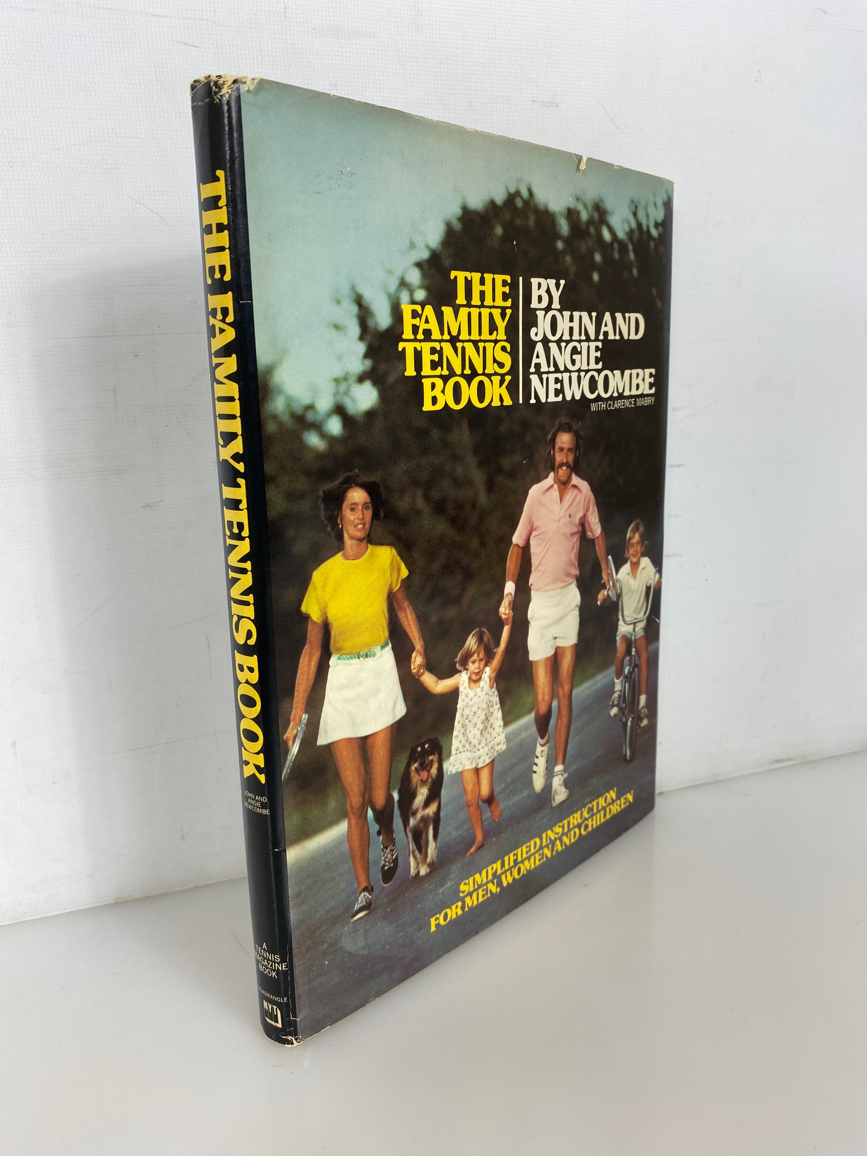 The Family Tennis Book by John & Angie Newcombe 1975 HC DJ