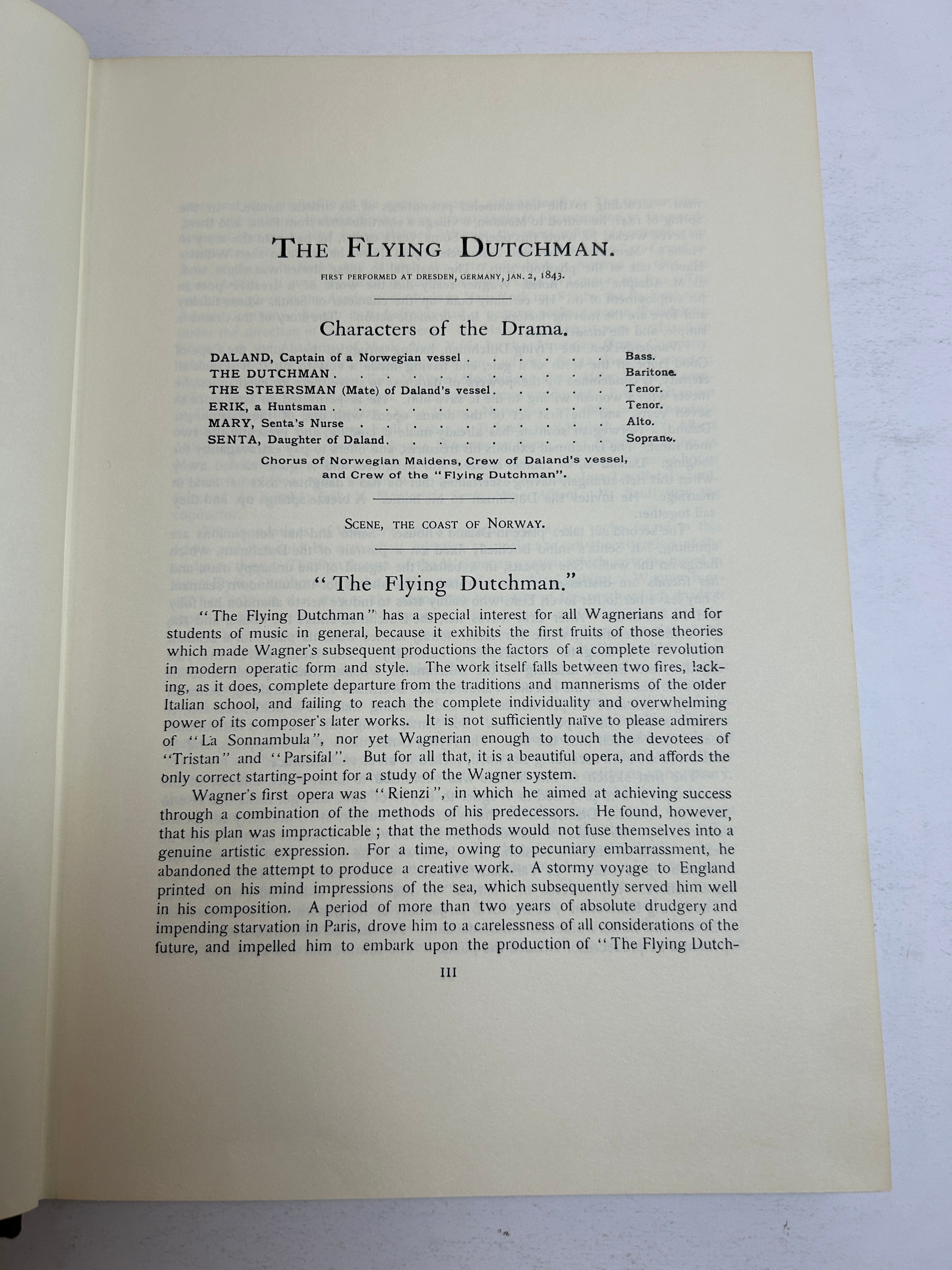 The Flying Dutchman/Der Fliegende Hollander Bilingual Opera Score Schirmer HC