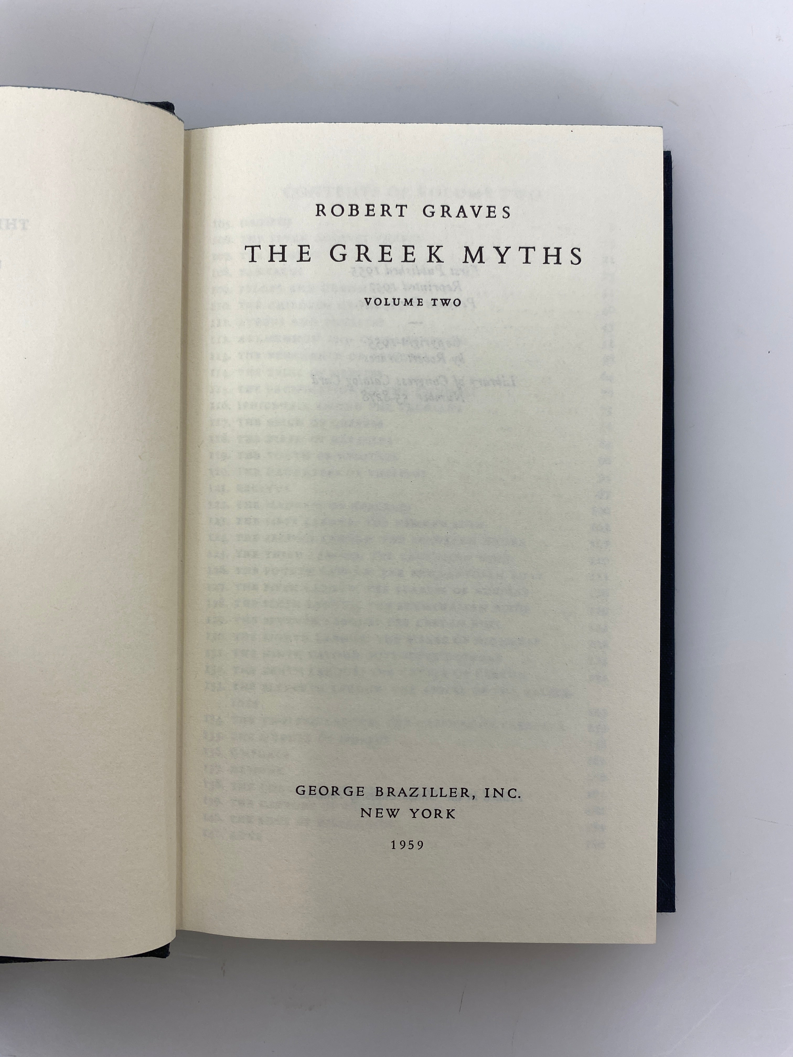 The Greek Myths by Robert Graves 1959 2 HC Volumes in Slipcase
