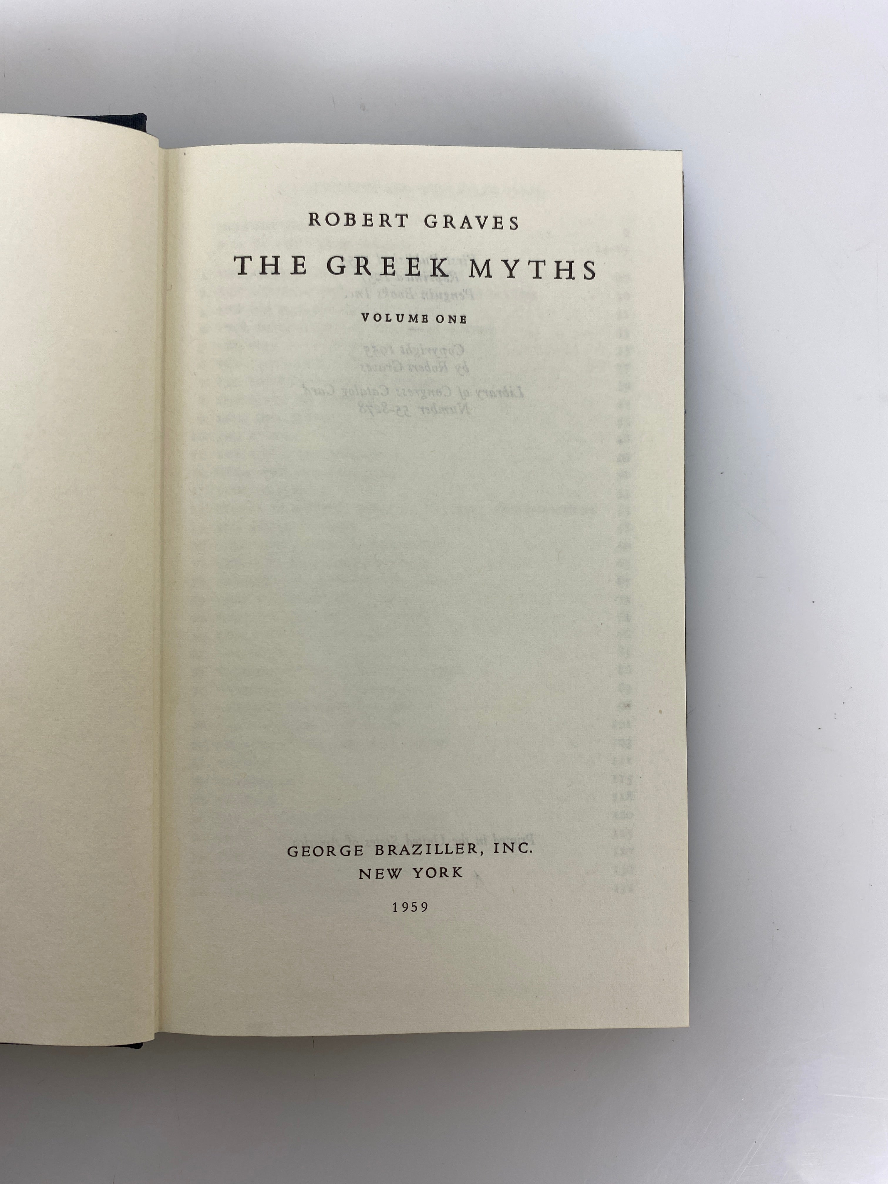 The Greek Myths by Robert Graves 1959 2 HC Volumes in Slipcase