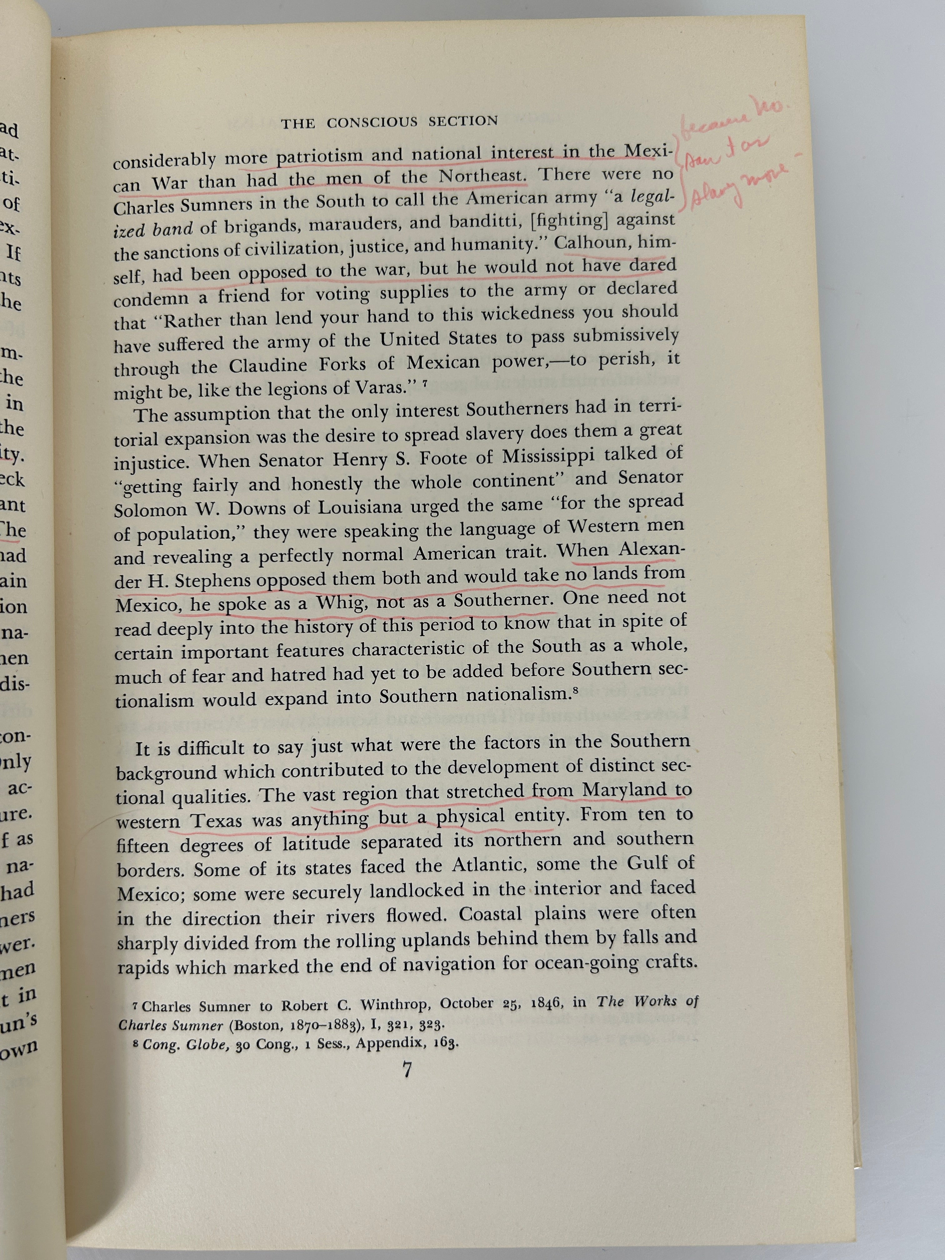 The Growth of Southern Nationalism 1848-1861 by Avery Craven 1953 HCDJ