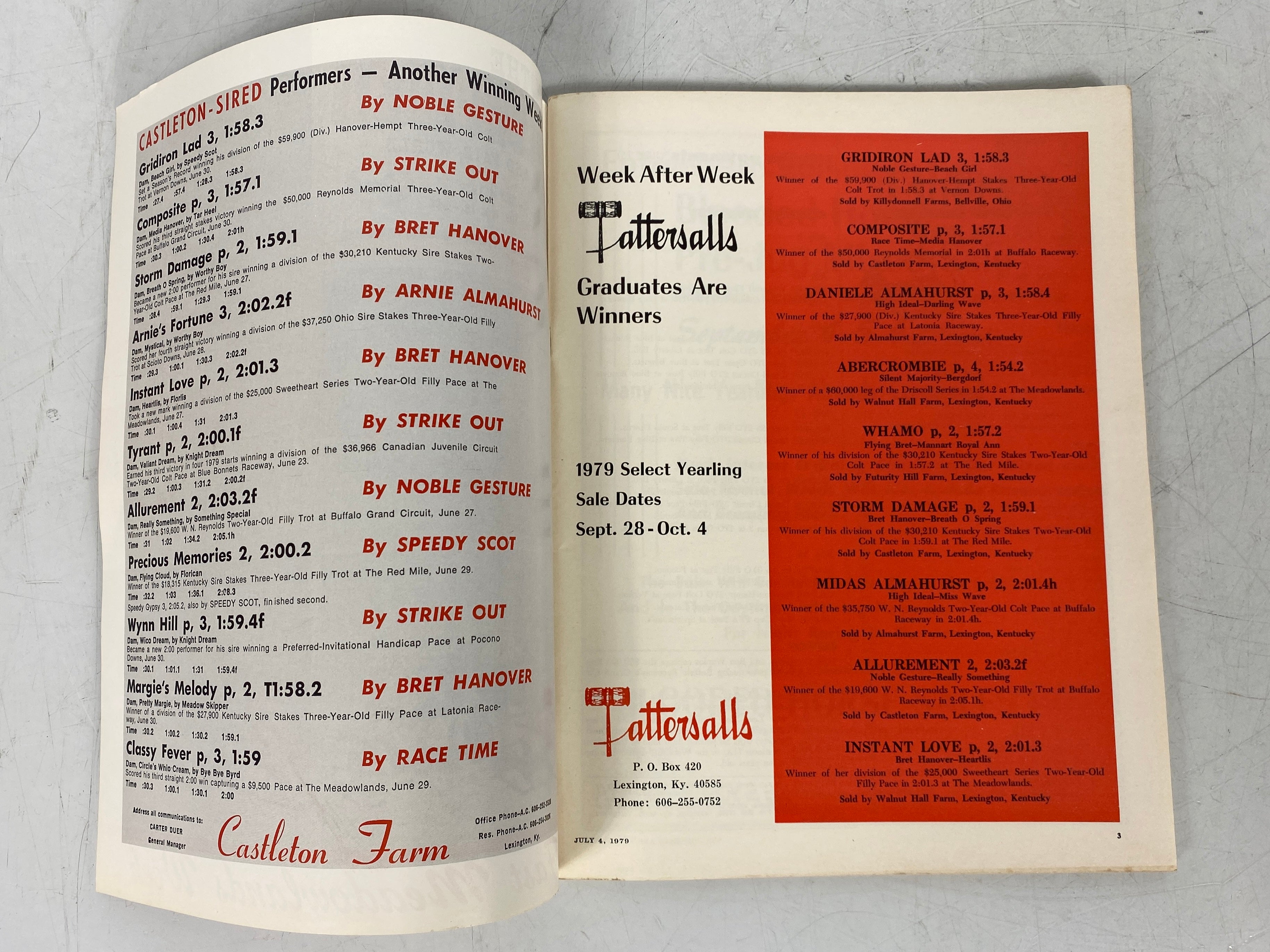 The Horseman and Fair World July 4, 1979 Lew Williams Record Issue