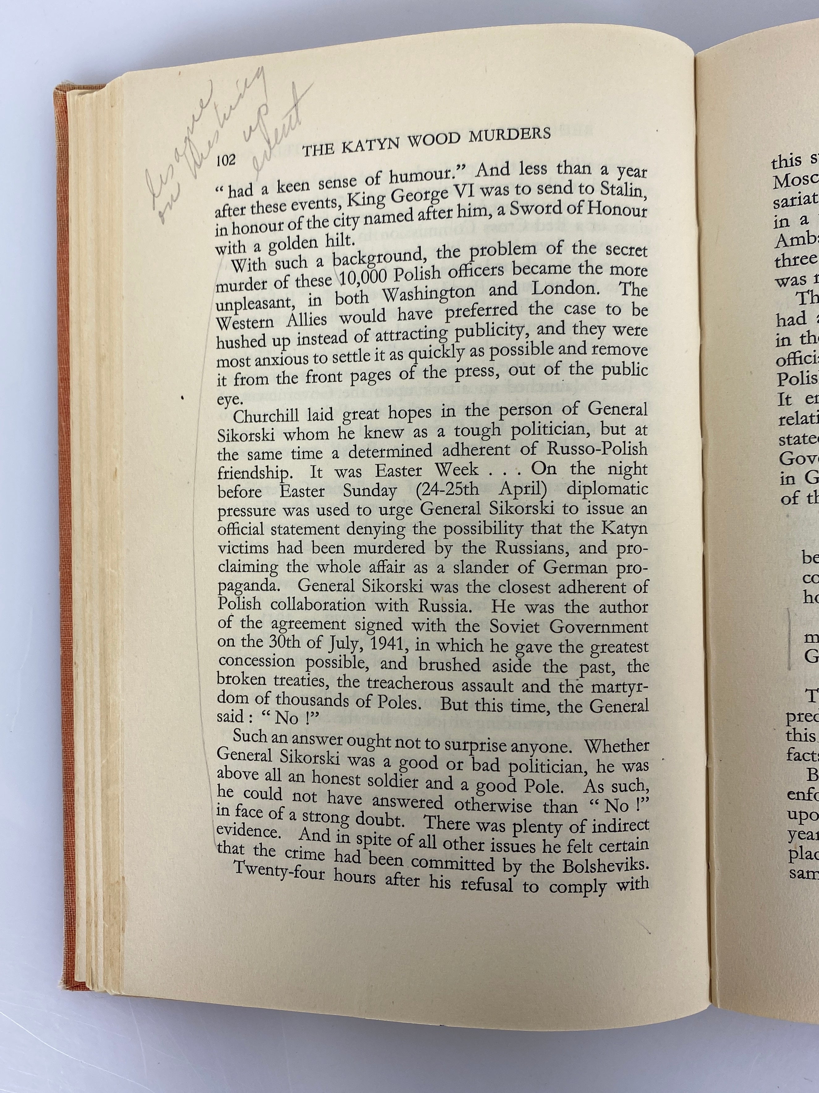 The Katyn Wood Murders by Joseph Mackiewicz 1951 1st Edition Ex-Library HC