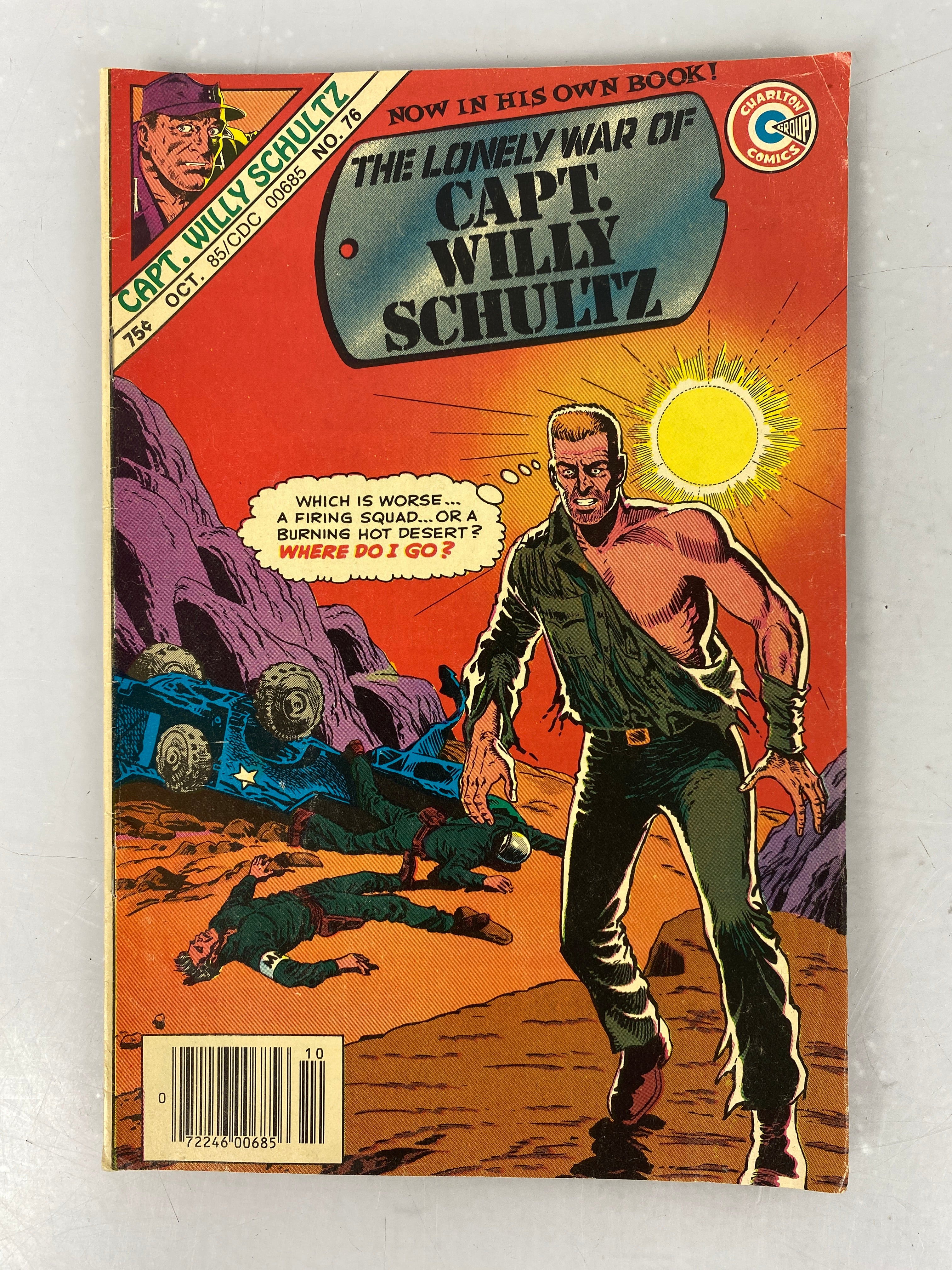The Lonely War of Capt. Willy Schultz No 76 1985 Charlton Comics